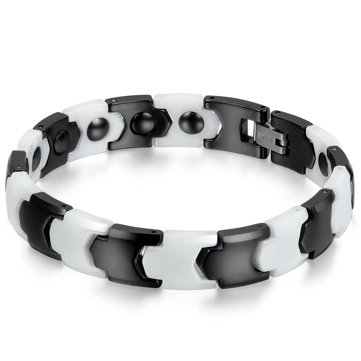 JewelryWe Schmuck 8mm Breite Herren Damen Ring Wolframcarbid