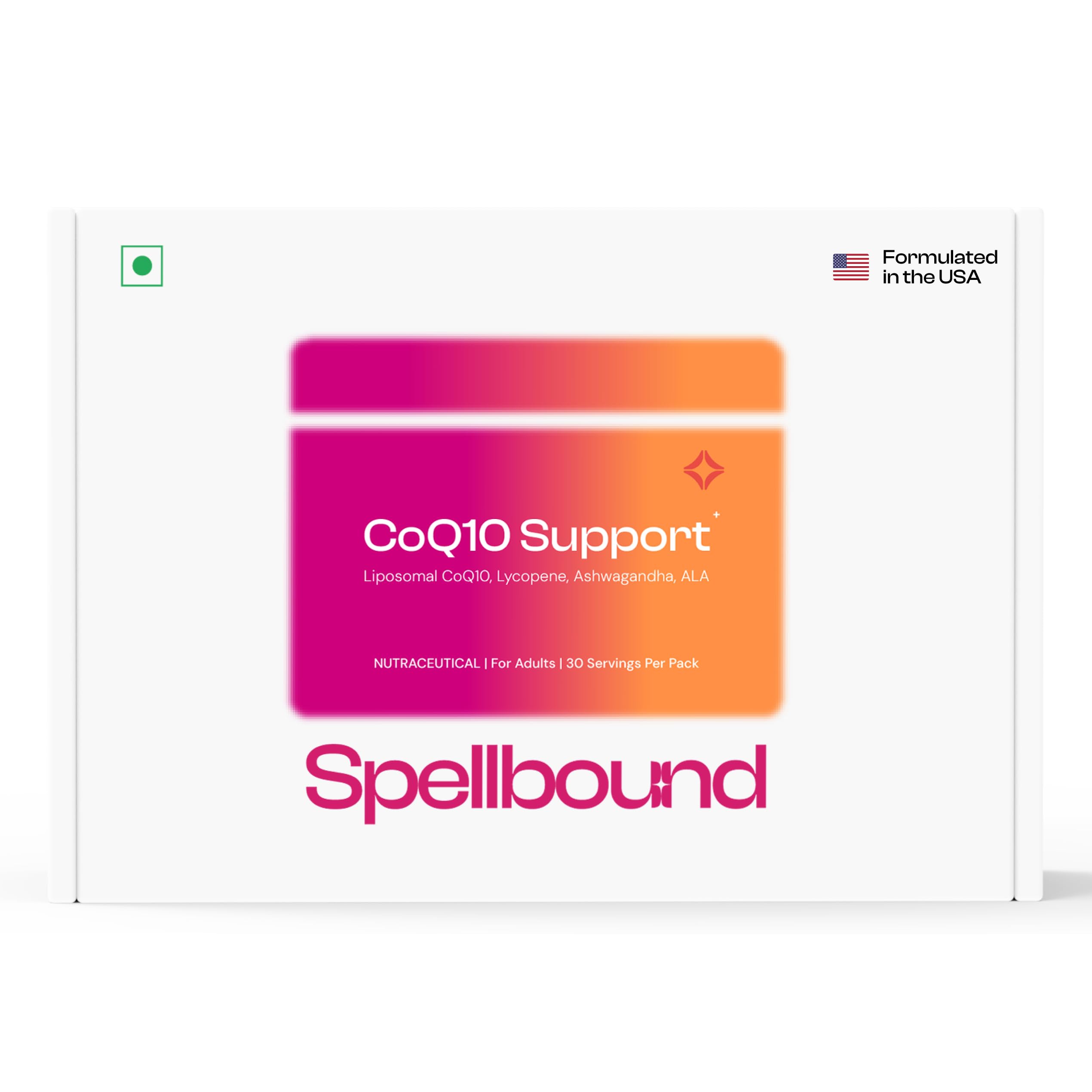 Spellbound CoQ10 Supplement | CoEnzyme10 (200mg), NAC (300mg), Lycopene (10mg) | Supports Male and Female Fertility, Heart Health & Body Inflammation | Formulated in USA (1 Month)