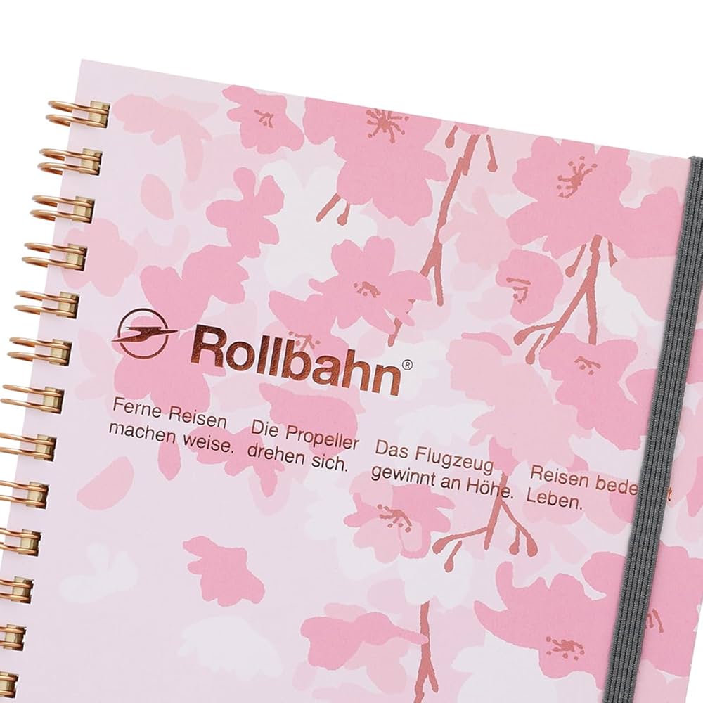 Rollbahn ポケット付きメモ L 桜　直営店チェリーブロッサム　3冊セット Amazon.co.jp: [デルフォニックス]【直営店限定】ロルバーン
