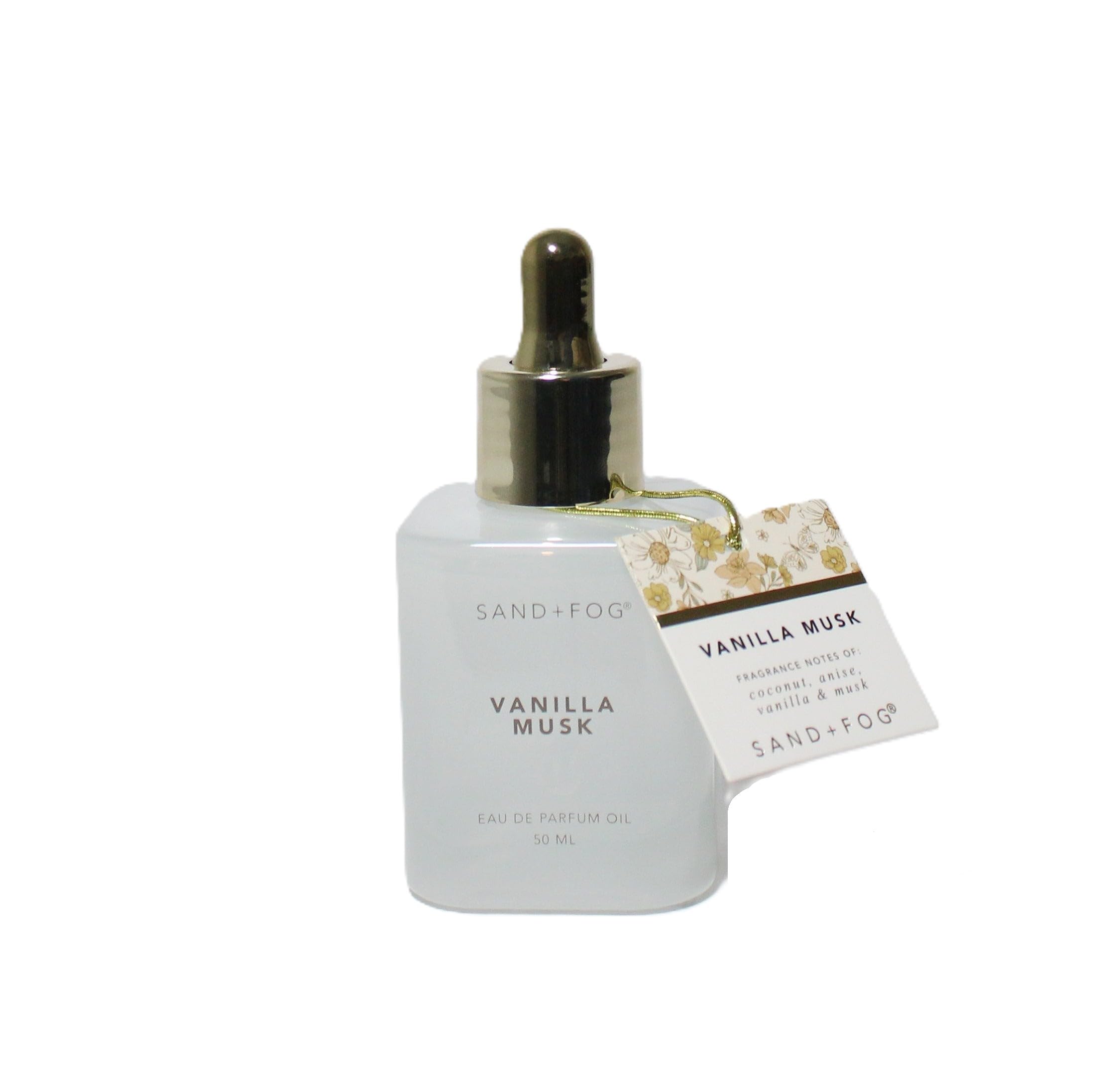 Sand + Fog Vanilla Musk Perfume Eau De Parfum Oil Dropper 1.7 fl oz