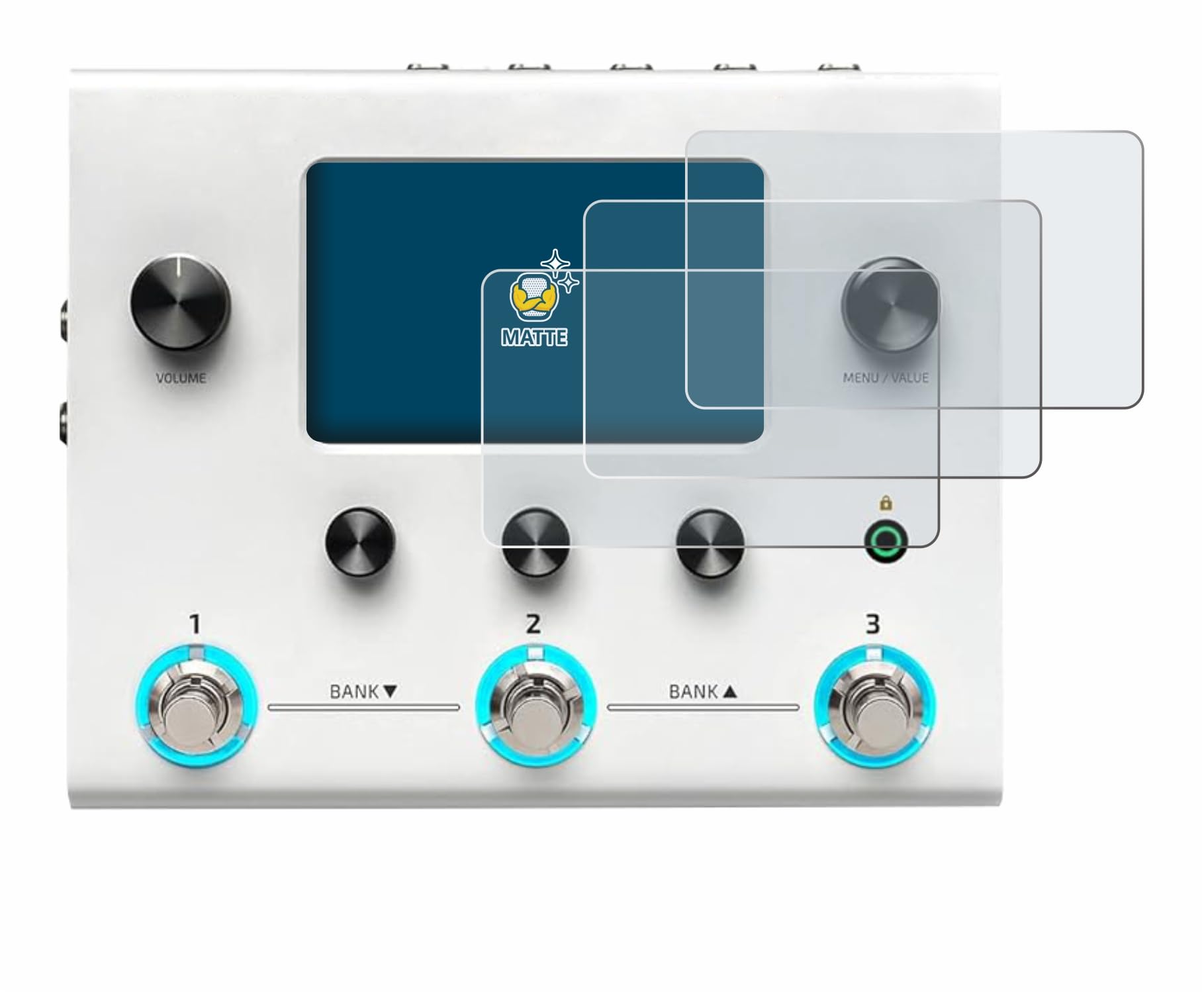 brotect Screen Protector Anti-Glare Compatible with Hotone Ampero II Stomp (6 Pack) Screen Protector Matte, Anti-Fingerprint Protection Film