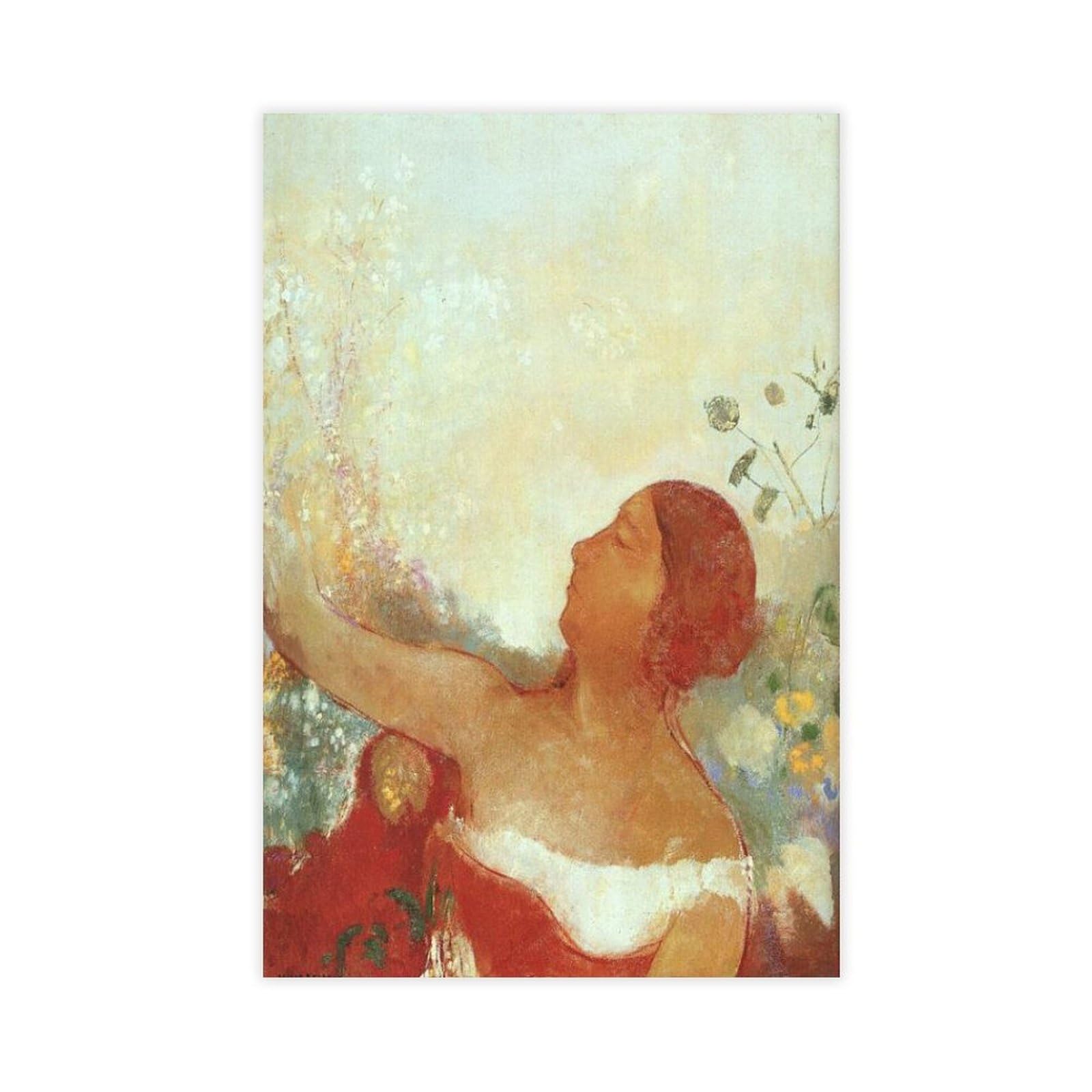 WCYB The Predistined Child by Odilon Redon Posters Prints Canvas Deco Paintings Wall Art Unframe 24" L X 36" W