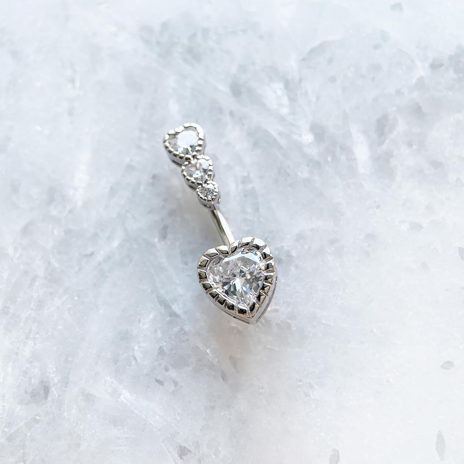 Sterling Silver Belly Button Rings, Real 925 Sterling Silver, 14G Sterling Silver Navel Rings, High Polished Smooth Surface, Resists Allergy, 925 Silver Belly Piercing - Image 5