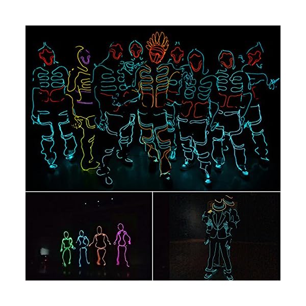 DanziX Neonlicht für Halloween, Weihnachten, Party, Dekoration, Heimwerker, 10 Farben, 10 Stück – Bild 9