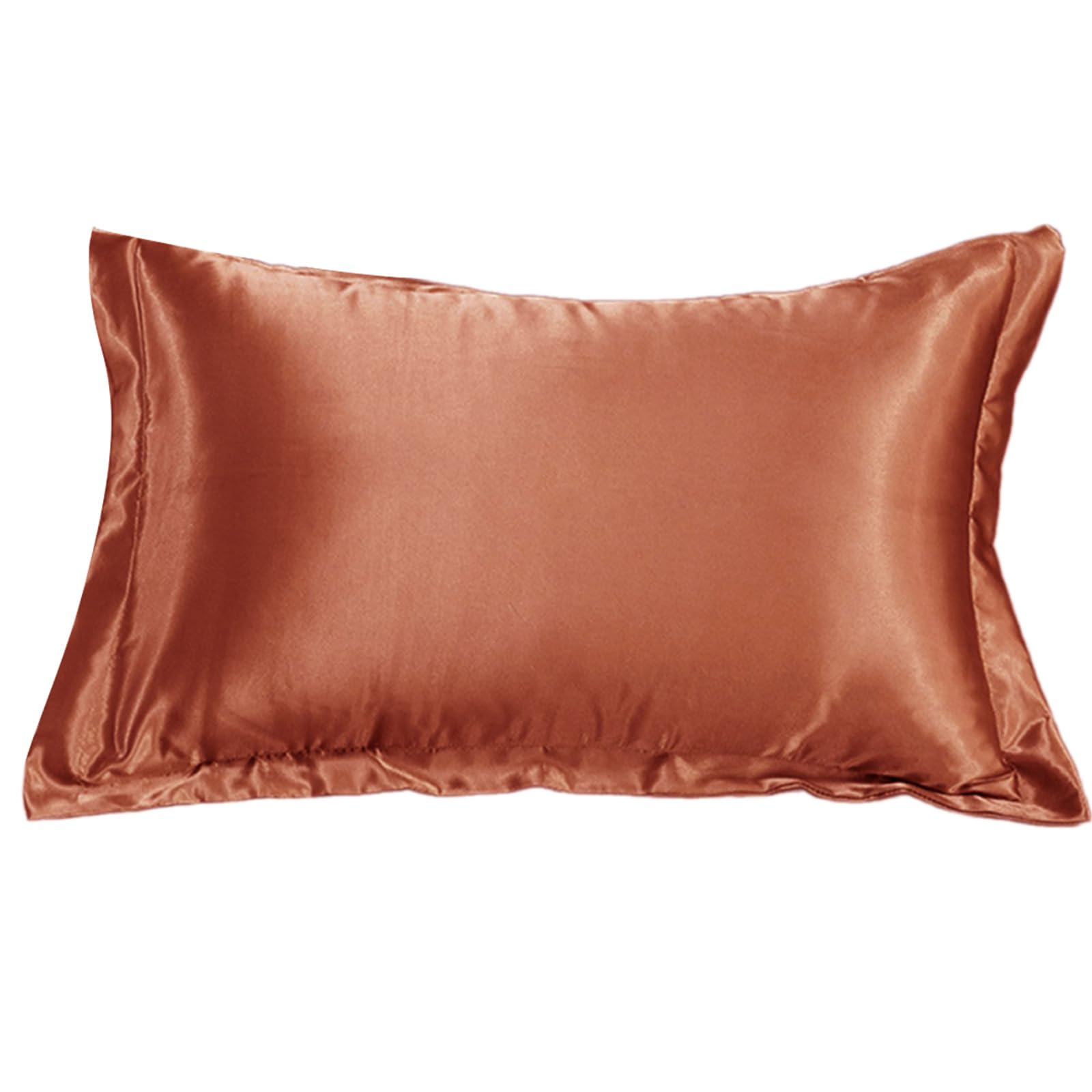 Pillow Case Simulated Silk Pillowcase Sleeve Durability Colorfast Invisible Zippered Pattern Easy Removal Breathable Pillow Sleeve