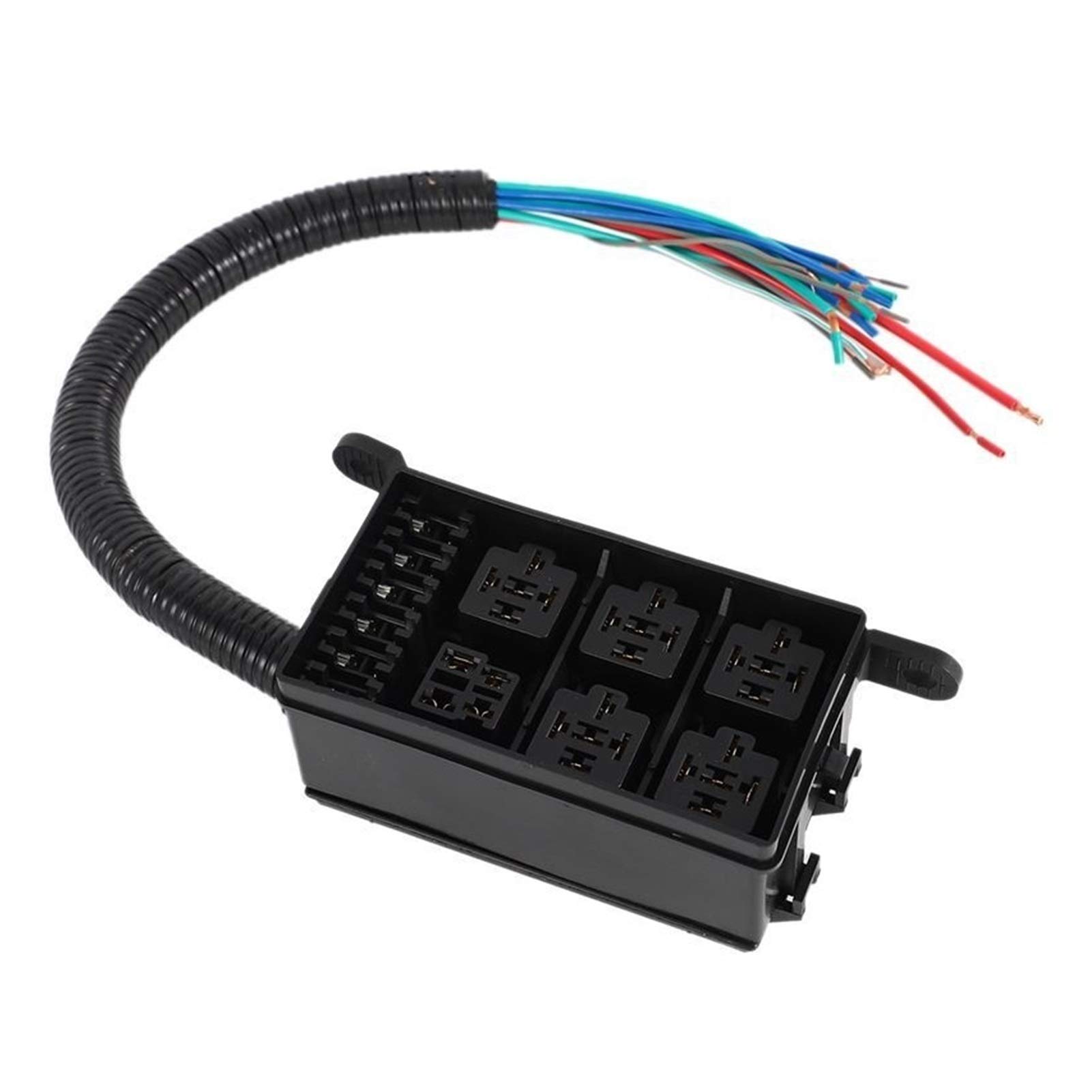 Buy 12Slot Fuse Relay Box 6 Relays 6 ATC/ATO Fuses Holder Block for