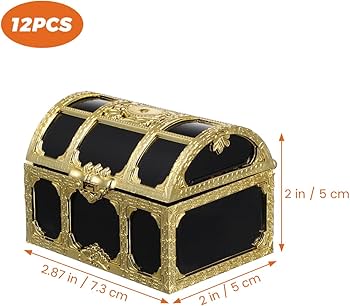 Amazon｜Gadpiparty 海賊宝箱 アクセサリーケース ミニ 宝箱 小物入れ