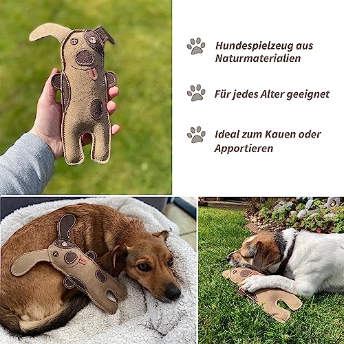 Schnüffelfreunde Hundespielzeug - Kauspielzeug Buddy - Hund - Spielzeug für Hunde aus Leder