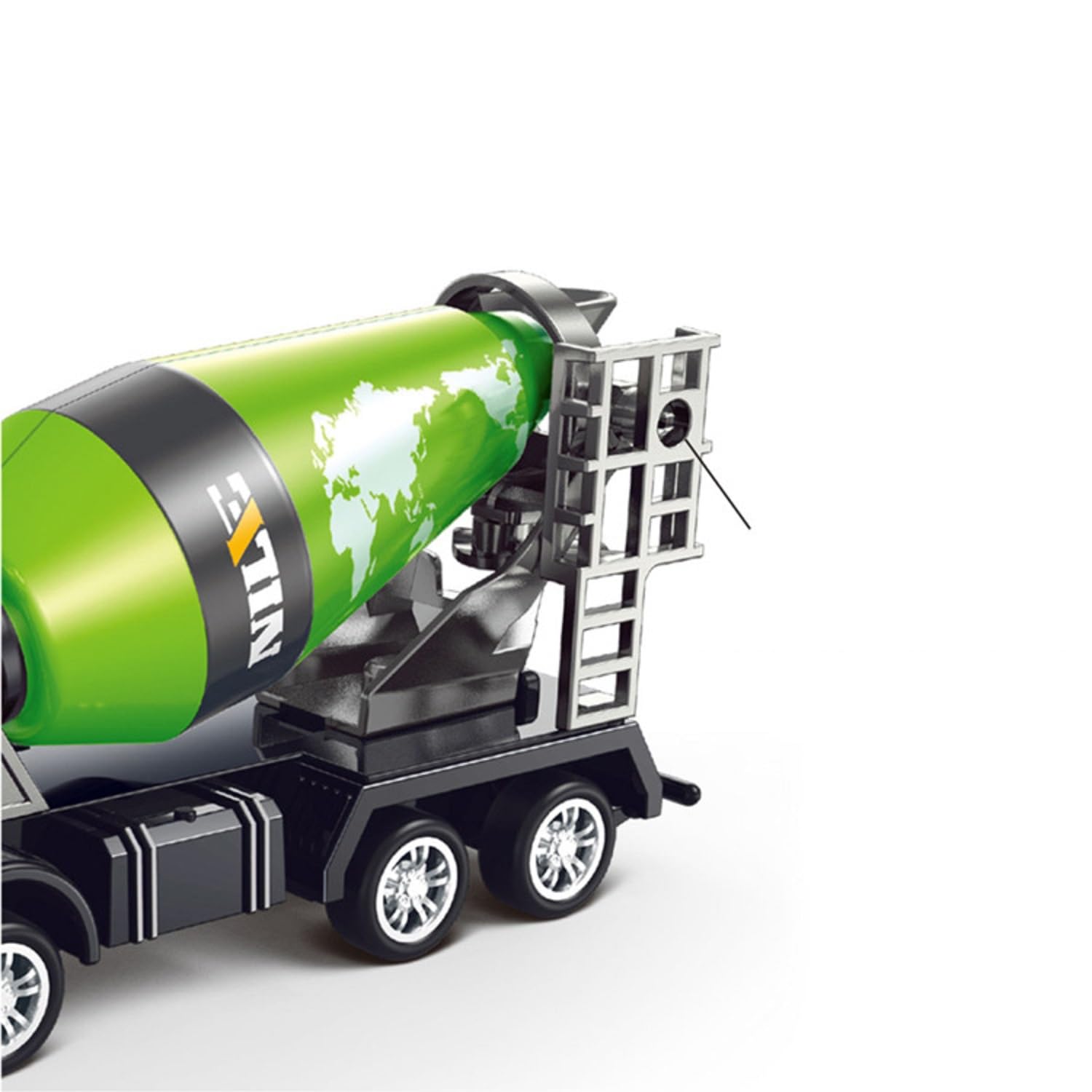 Pihura Alloy Engineering Vehicle Set | Excavator Toy Car Set | Simulation Model Push Vehicles | Oil Tanker | Cement Mixer | Construction Toy Cars | 4-Piece Set for Kids | (Pack of 2) 4