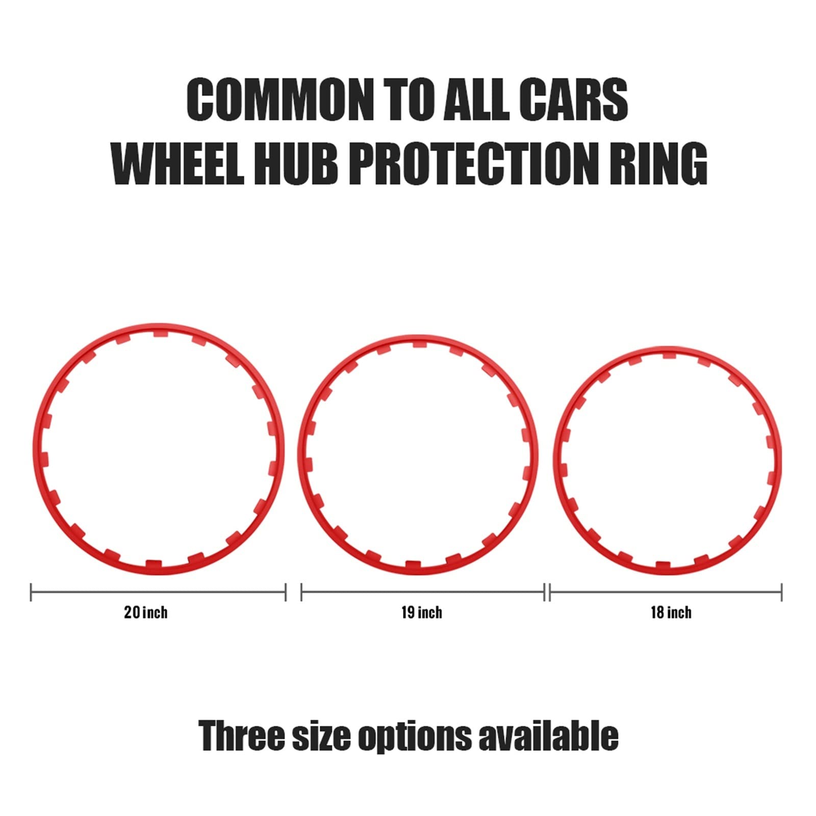 4 SZTUK Ochrona felgi samochodowej Taśma dekoracyjna. Kompatybilny dla BMW M E46 E90 E60 F10 F30 E39 F20 E36 E87 E92 G30 X5 18/19/20 cali (Color : 20inch White)
