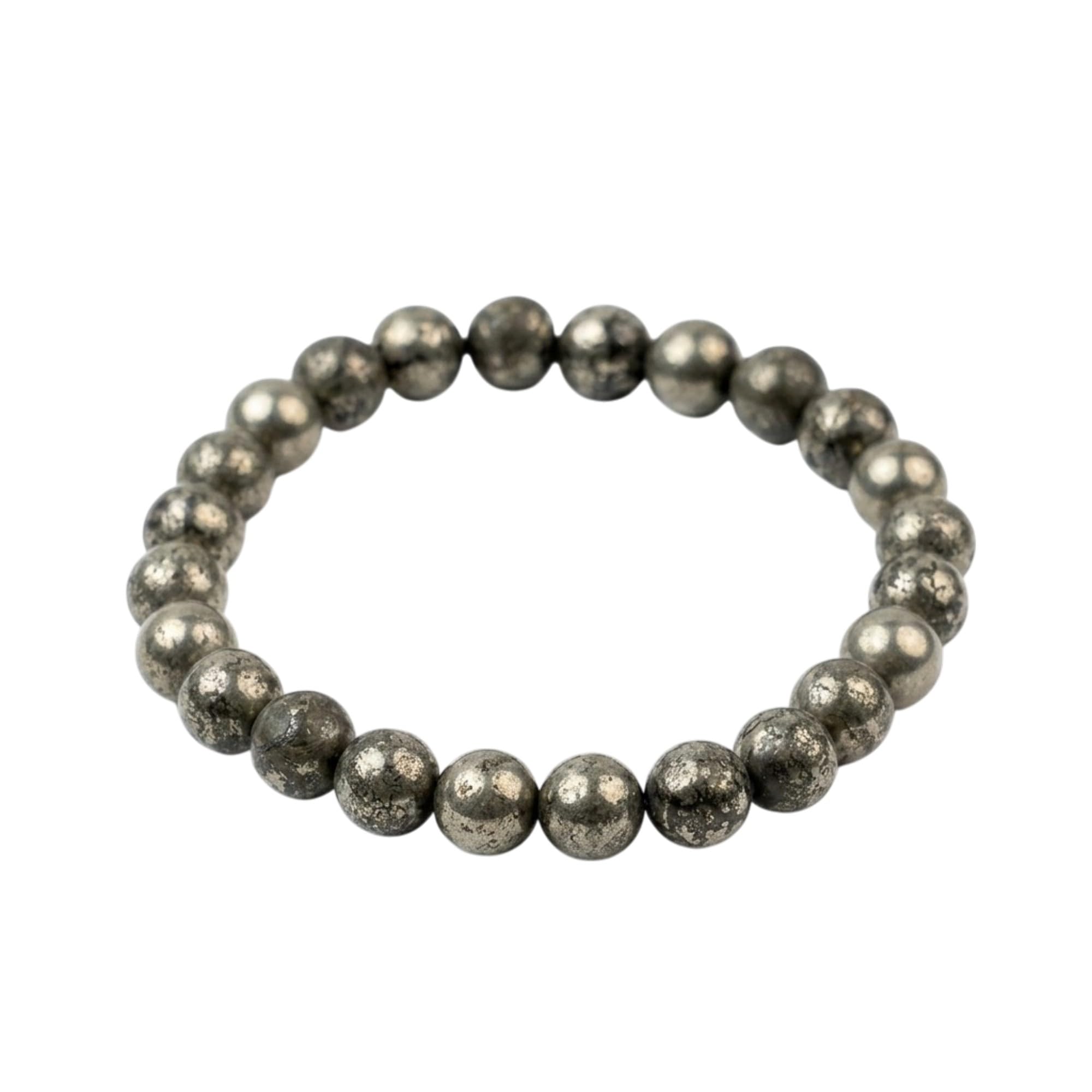 Raw Pyrite Power Bracelet for Men & Women | Natural Raw Pyrite Gemstone Adjustable Bracelet | Handcrafted Crystal Beaded Bracelet for Daily Wear & Gifting-image-16