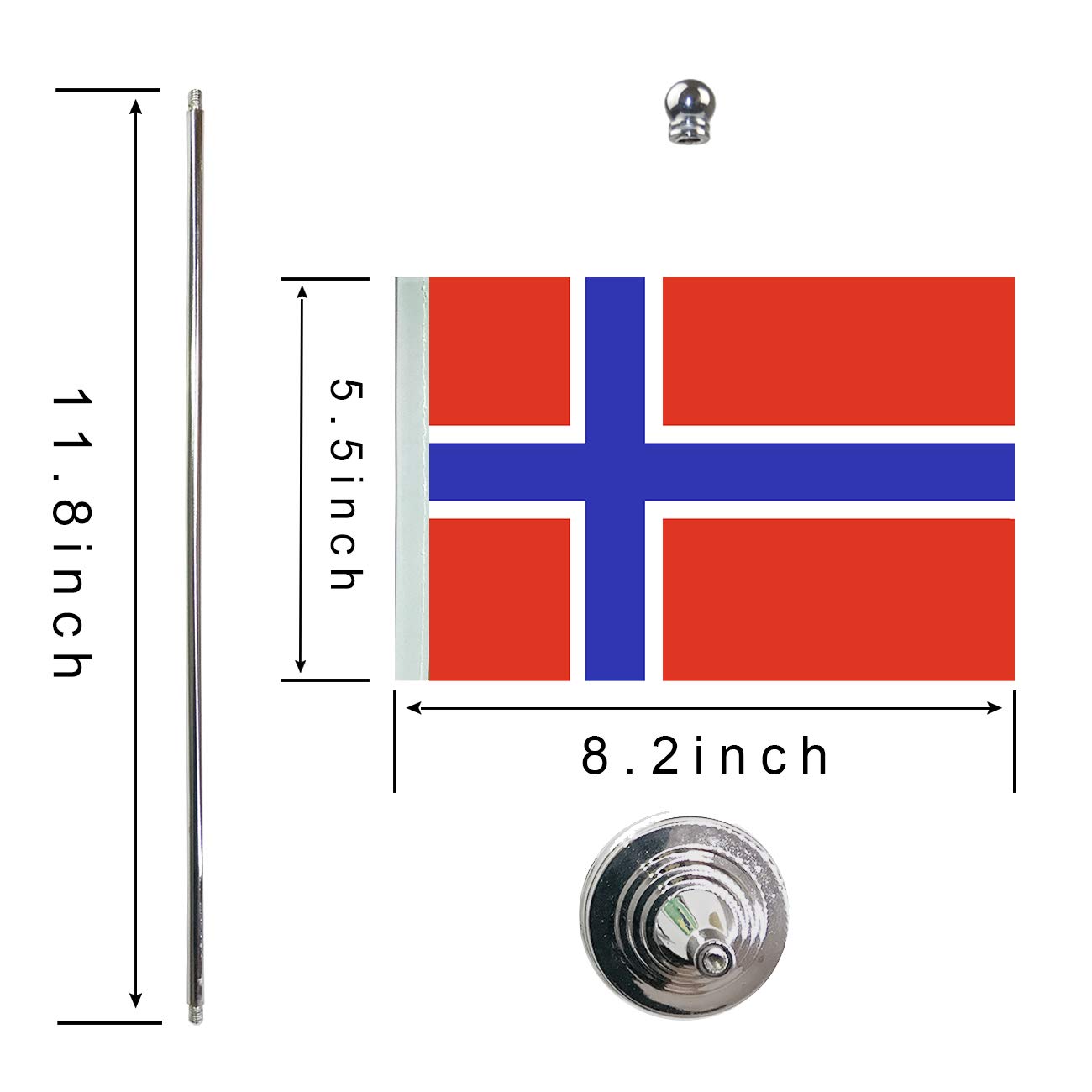 Bandera de Noruega, bandera de Noruega, bandera de mesa, bandera de oficina, banderas de países internacionales, celebración de eventos de festivales, decoración de oficina, escritorio, decoración del 2