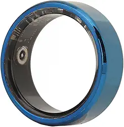 Smart Ring Health Tracker, anel rastreador de saúde para monitorar dados de sono, pedômetro fitness, tirar fotos remotamente, anel inteligente de saúde IP68 à prova d'água para homens e mulheres, azul