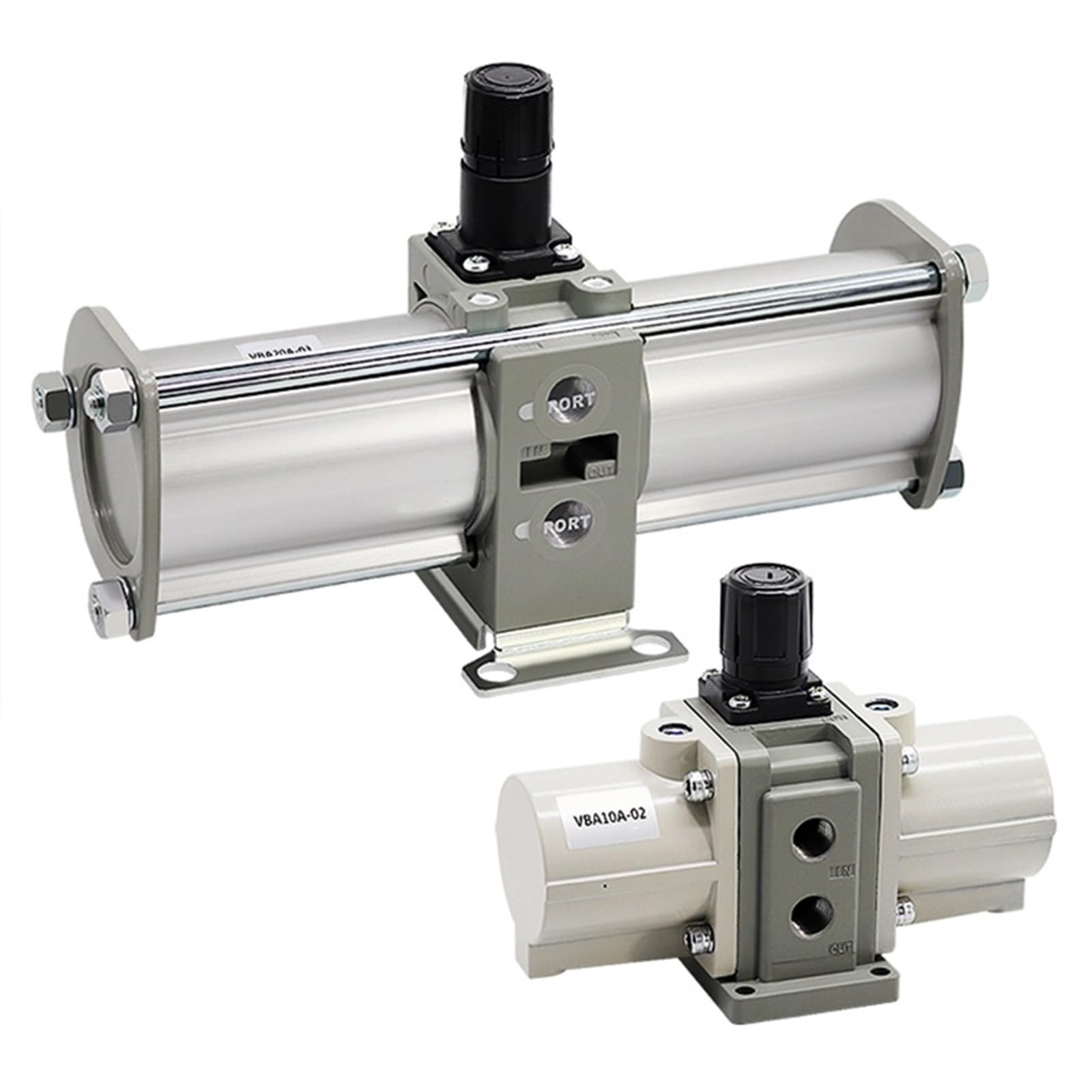 Válvula de refuerzo de Gas a presión de aire, bomba de presión, cilindro de refuerzo, cilindro neumático VBA10A 11A 20A 22A 40A 42A 43A -02 03 04 1 Uds.(VBA20A-03)