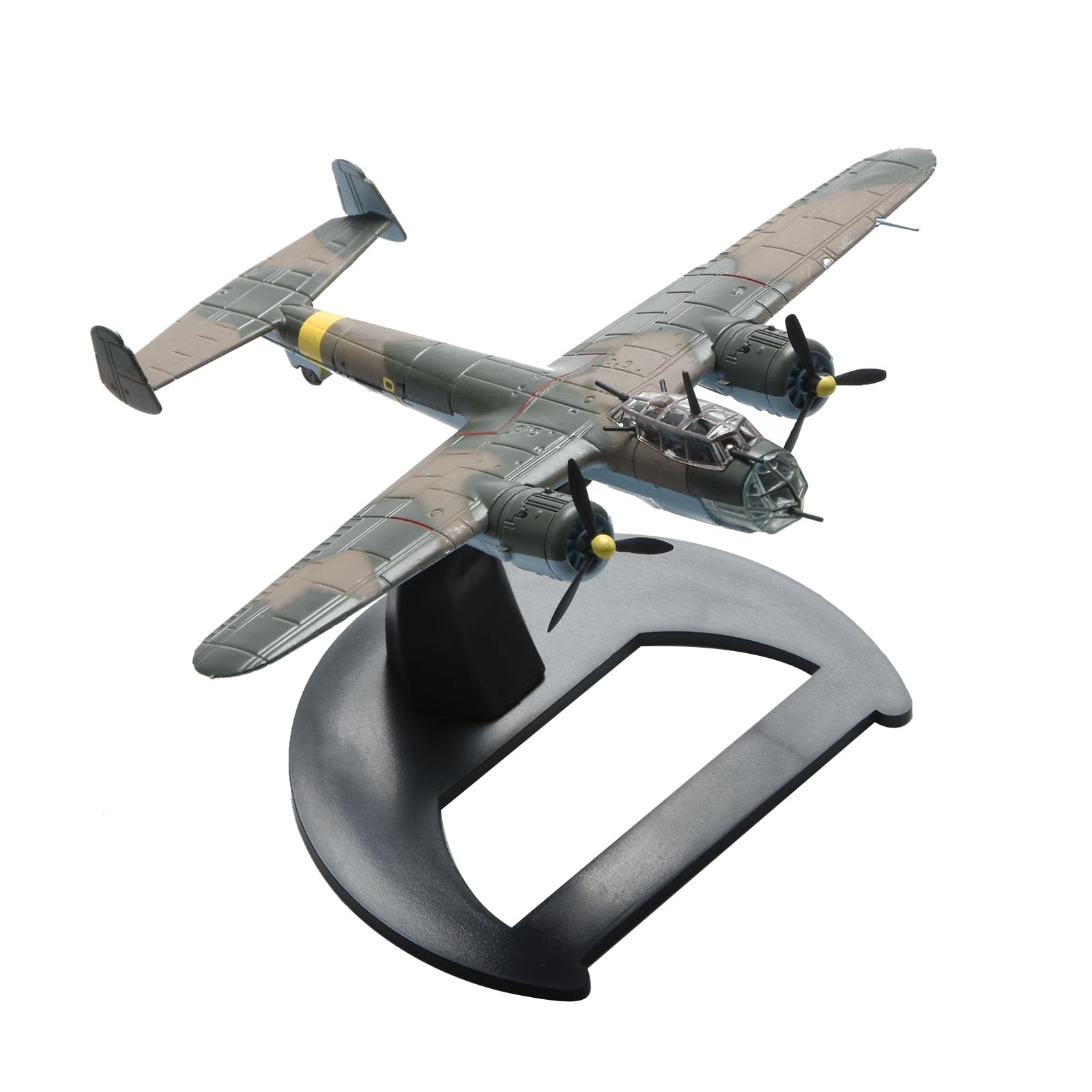 DAGIJIRD 1/144 German Dornier Do 17Z Flying Pencil Bomber Model 12cm Diecast Alloy WWII Military Aircraft Replica for Collectors