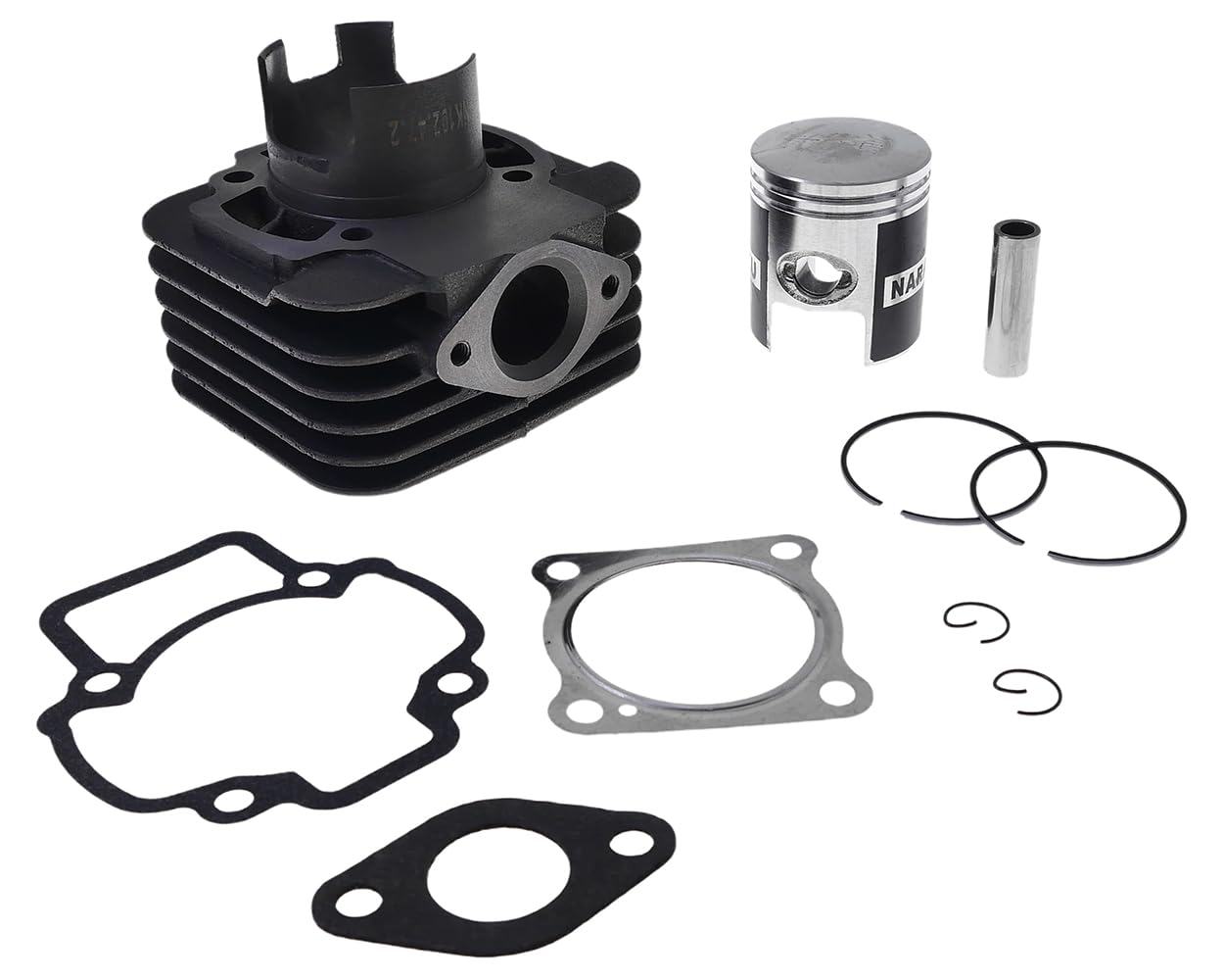 Zylinder Kit NARAKU 70ccm kompatibel für Piaggio Sfera NSL 50 TT 91-94 NSL1T, Vespa Primavera 50 2T 13- ZAPC532, Zip SSL 25 TT AC 92-96 SSL1T, NRG 50 mc² Extreme DT AC 99-02 ZAPC210