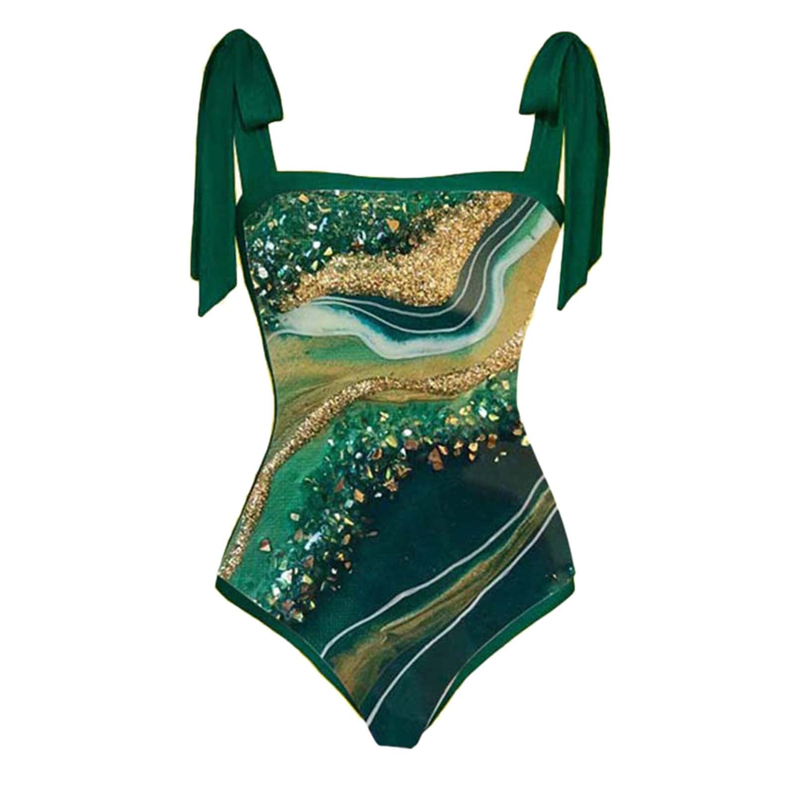 Bañador Mujer Una Pieza, Bañador Natacion Mujer, Traje De Baño De 1 Pieza Con Estampado Floral Abstracto De Bloque De Color Para Mujer Para Cubrir Up Con Estampado Monokini Bikini Trajes De Baño