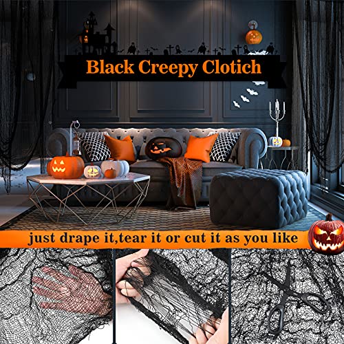 Cyantor Halloween Creepy Cloth Black 30×72inch の商品画像 2
