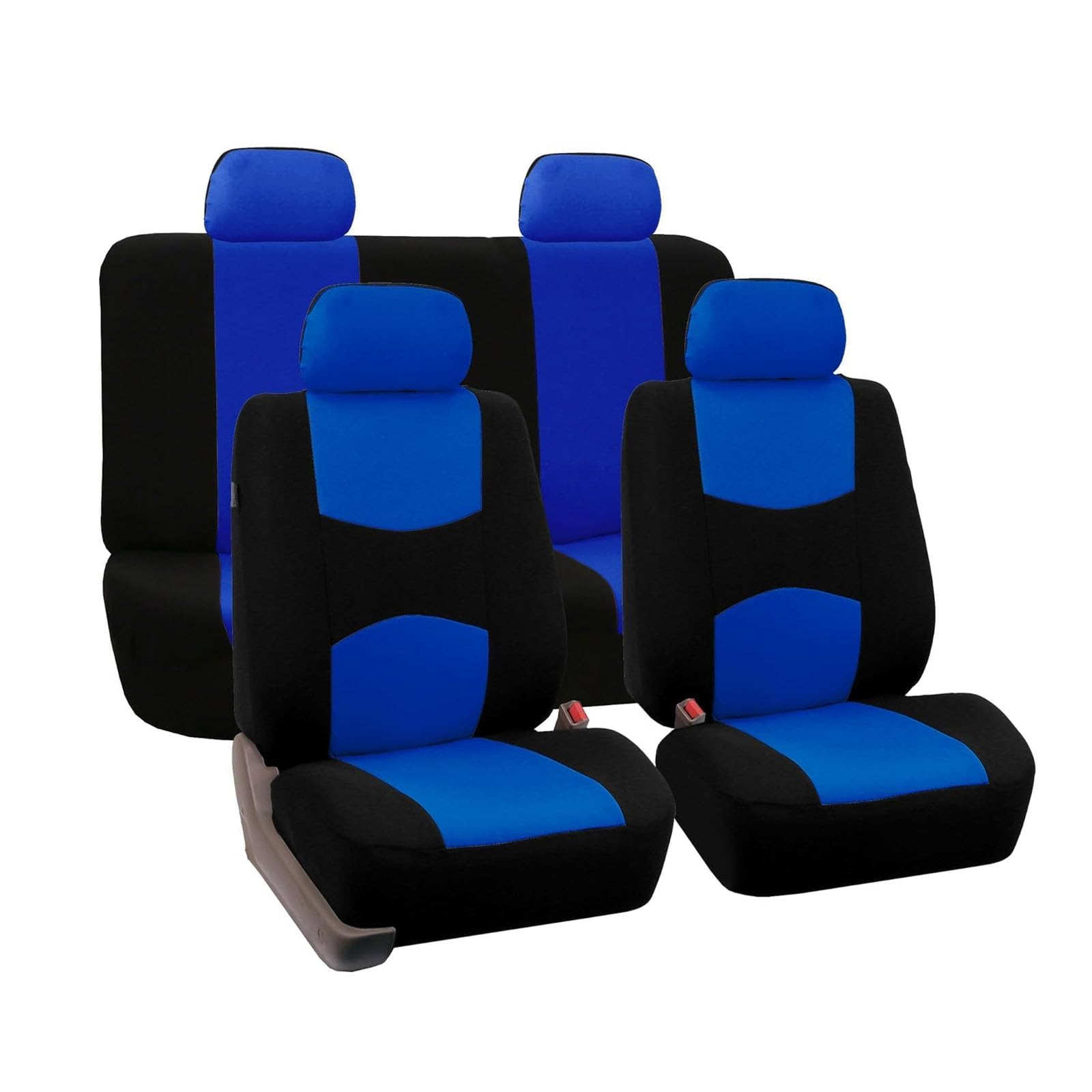 Meknmoney C/Black Blue 9 Ps Ar Seat Overs For Vw Golf R 2000-2023 2024 2025 2026, Seat Protetors Front Rear Seat Over Interior Aessories,