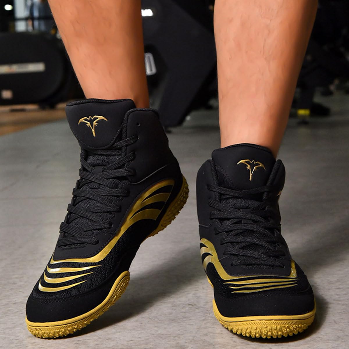 Zapatillas De Deporte De Boxeo para Hombre Zapatillas de Boxeo Entrenamiento de competición para Lucha Libre Sentadillas Artes Marciales