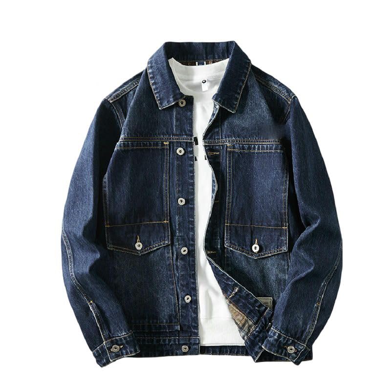 Veste denim décontractée homme pour ne plus hésiter en automne