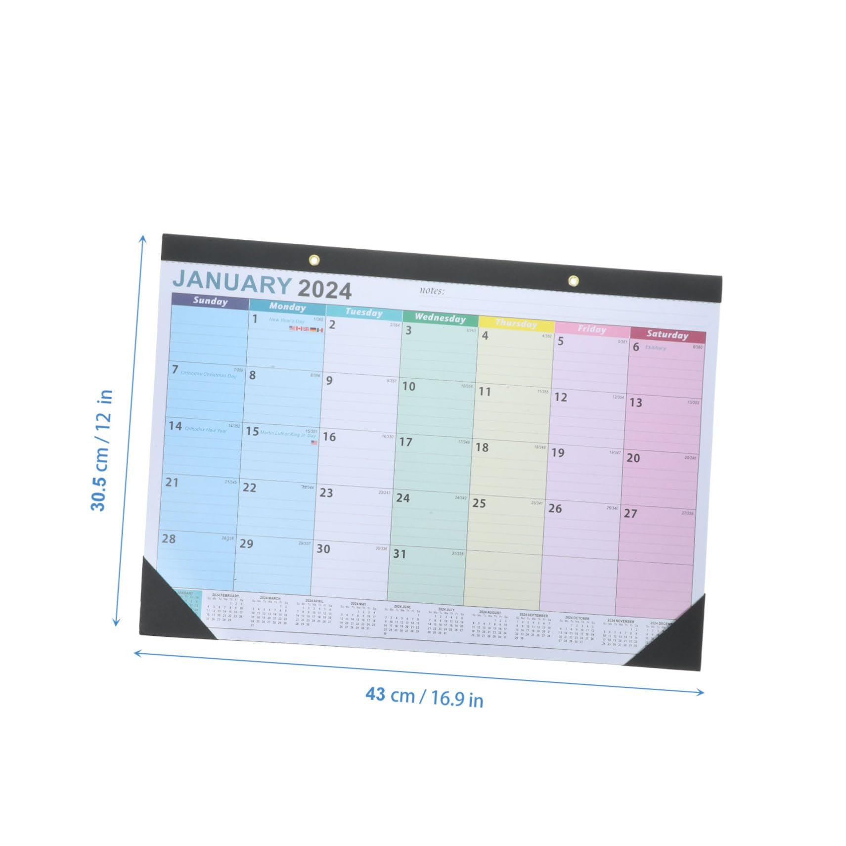 VILLCASE 5stücke Wandkalender Für Schule Zuhause Englischer Planer Mit Layout Für Terminplanung Und Notizen Langlebig Und Praktisch Für Effektives Zeitmanagement