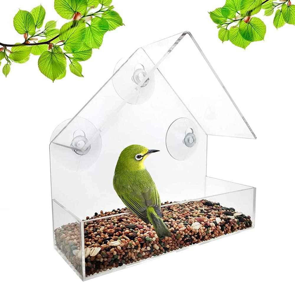 Fenster-Vogelhäuser Für Draußen – Zum Anbringen Am Fenster, Für Vögel Aller Lebensstadien