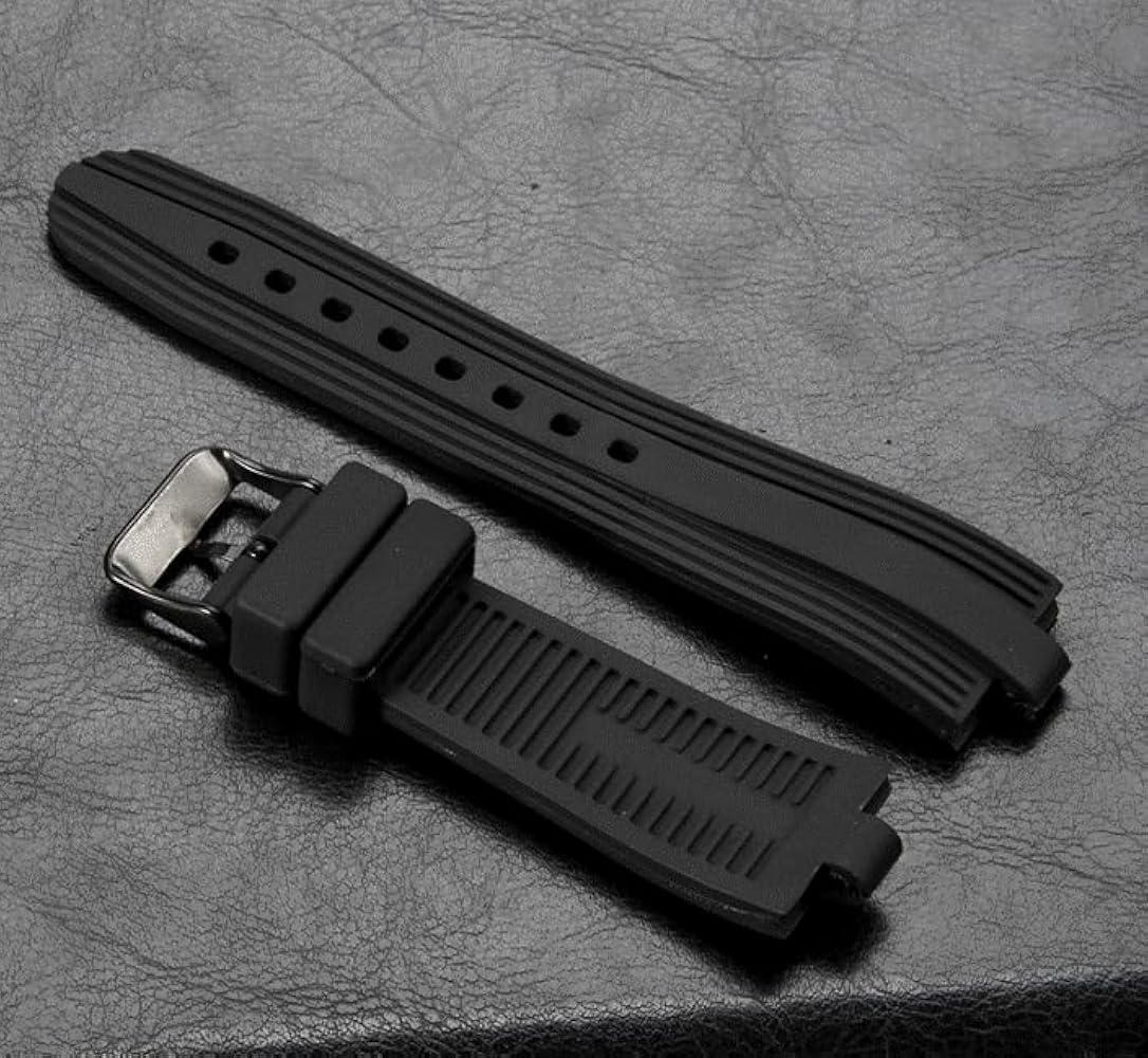 Amazon.co.jp: ディアゴノ用 ラバーベルト 互換 22mm ブラック