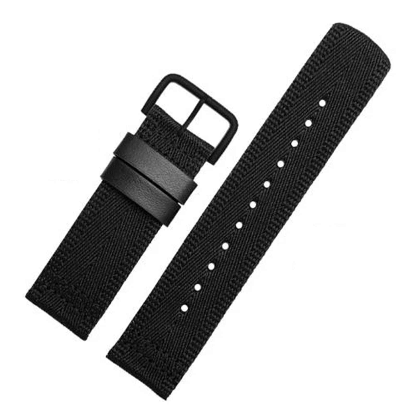 Bracelet montre 24 mm caoutchouc nylon long pour PRG-600YB - 8