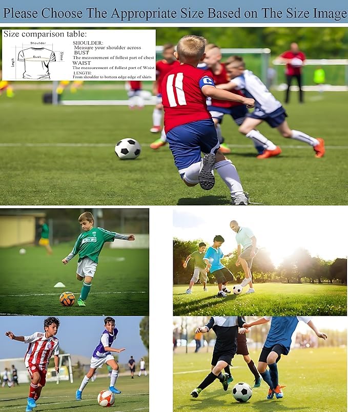 Maglia da Calcio Bambino 2025/2026 Completo da Calcio Ragazzo Casa/Trasferta Personalizzabile con Nome e Numero Divisa da Calcio con Maglietta Pantaloncini e Calzini Traspirante- DIY Regali di Calcio