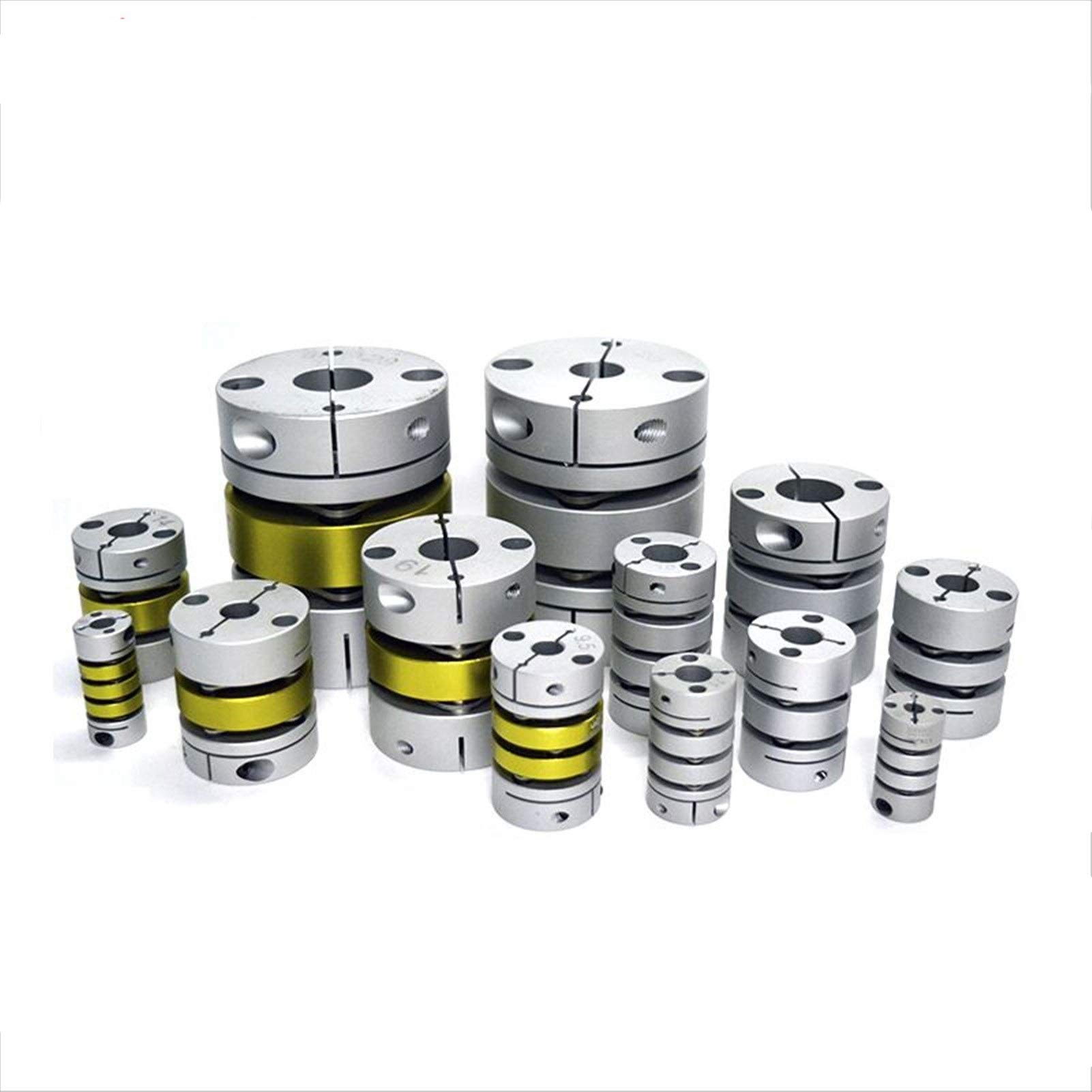 TEYWET Coupler Aluminum Coupler 8 Screws for Servomotor Stepmotor Shaft Coupling Shaft Coupling Metal (Inner Diameter : GLB 32x41 (5 14))