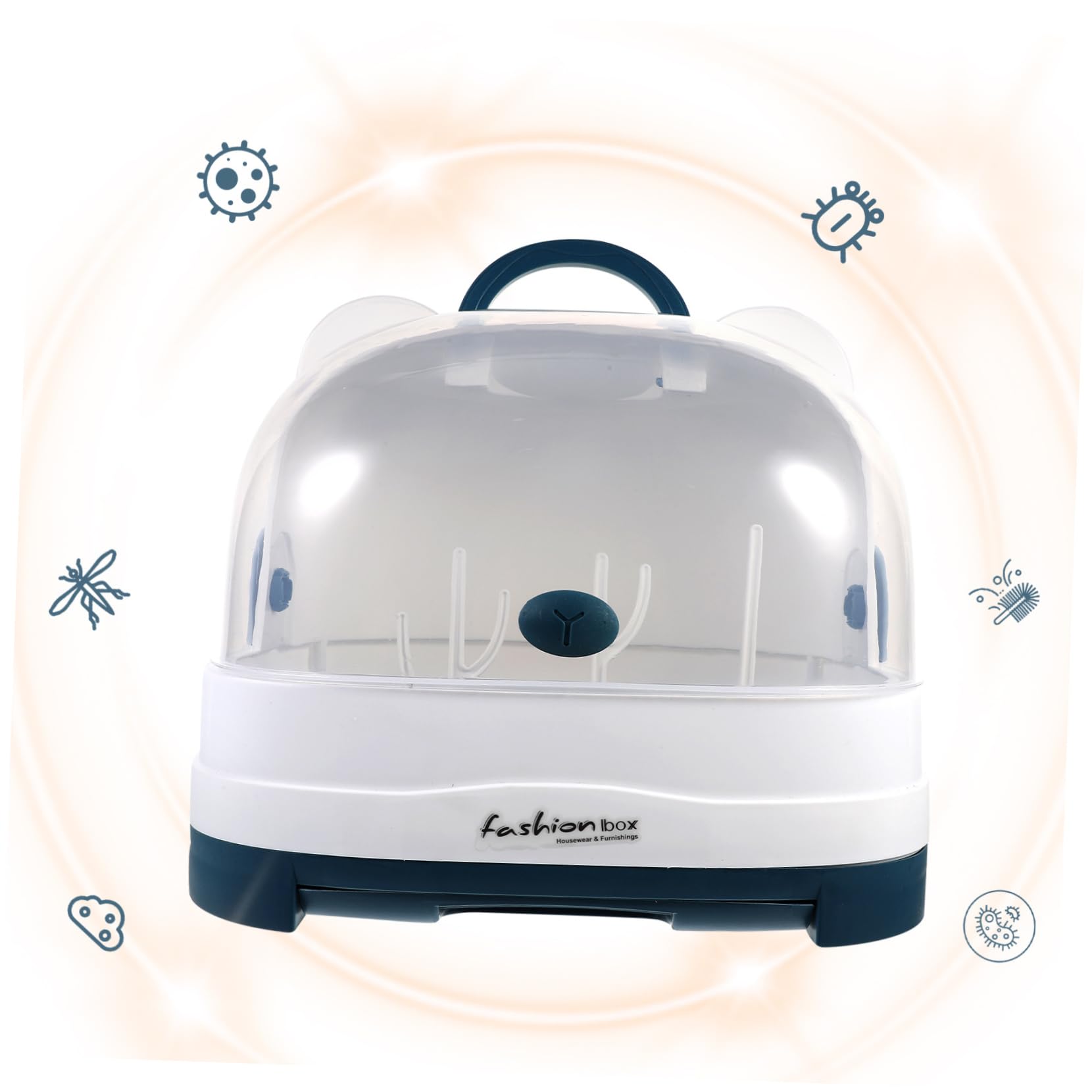 Toyvian Asciuga Biberon Portatile Scatola per Asciugare Biberon Design di Perdite Facile da Pulire e Conservare