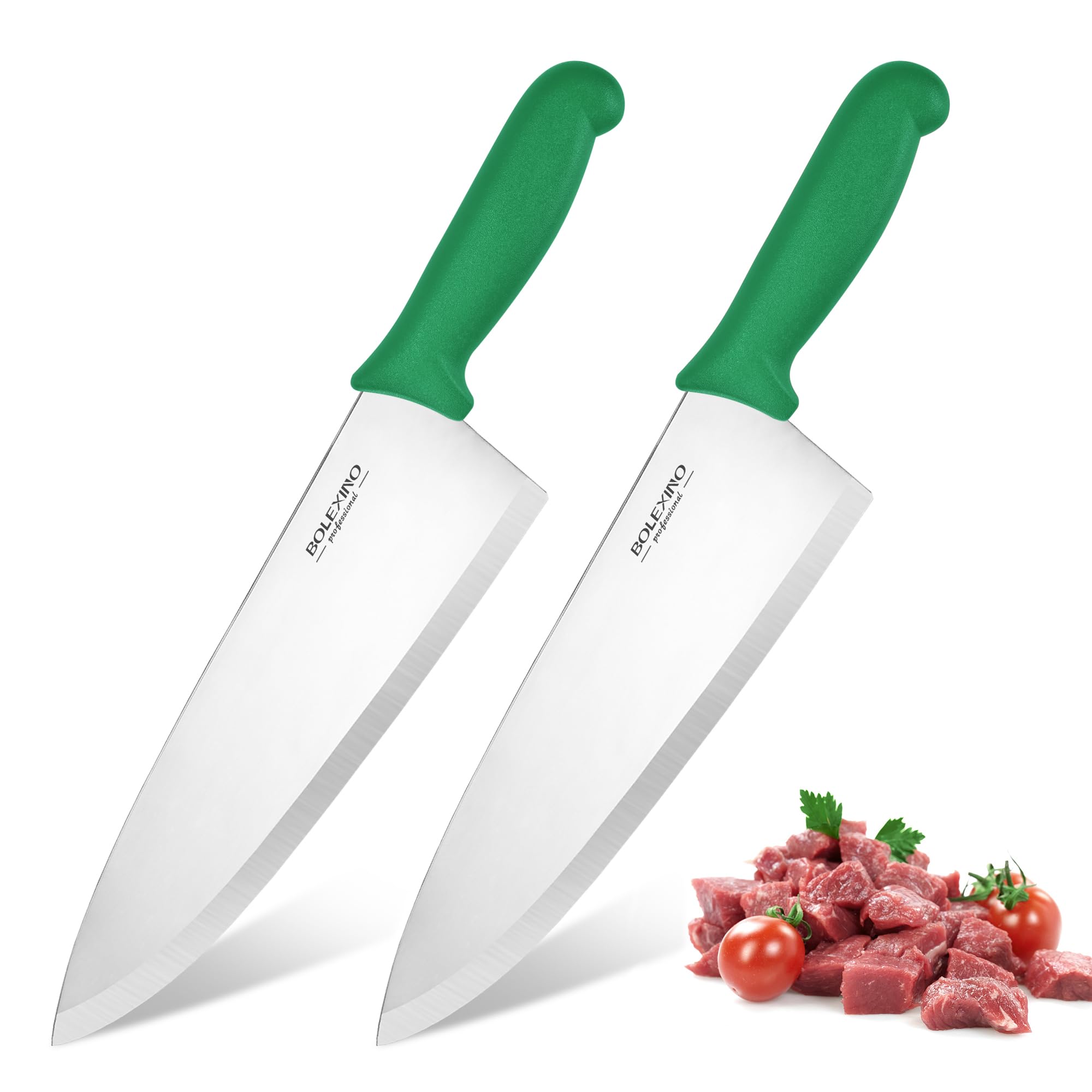10" Professional Chef Knife, High Carbon Steel, Ergonomic (Green) — Amazon image 13
