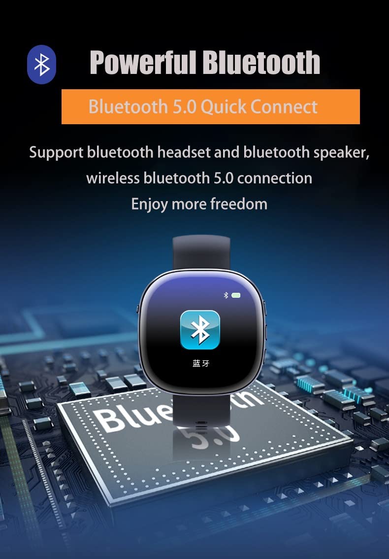 Zegarek dyktafon, przenośny dyktafon Bluetooth 32 GB, z funkcją odtwarzania i MP3, dyktafon z redukcją szumów, wbudowany głośnik do odtwarzania na spotkanie/zajęcia/wywiad/odtwarzacz MP3 (rozmiar