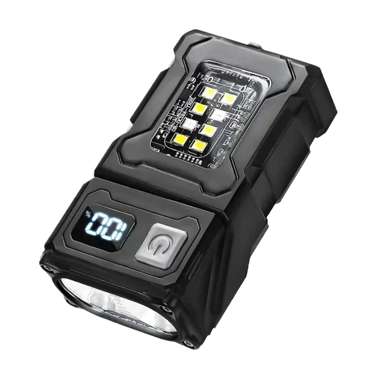Ngtfdcp One Color Rechargeable Torch, Mini Usb Rechargeable Led Flashlight Portable Tail Magnet Super Bright Camping Lantern Side Cob Emergency Light For Camping,Hiking