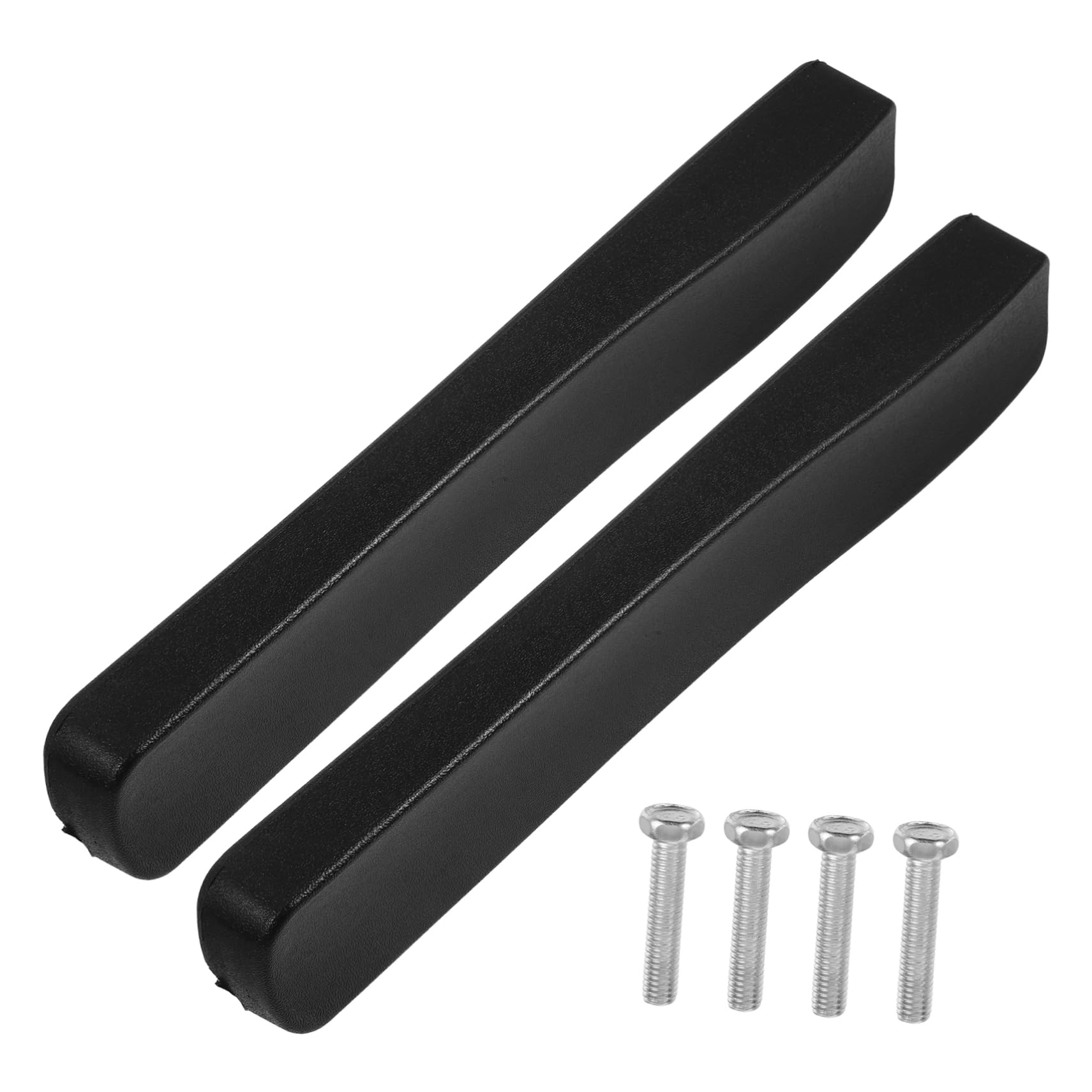 GARVALON Reposabrazos Par de Almohadillas Negras Silla de Ruedas Acolchado de Espuma Pu Superficie Resistente al Desgaste y Comodidad Excepcional para Accesorios de Silla de Ruedas