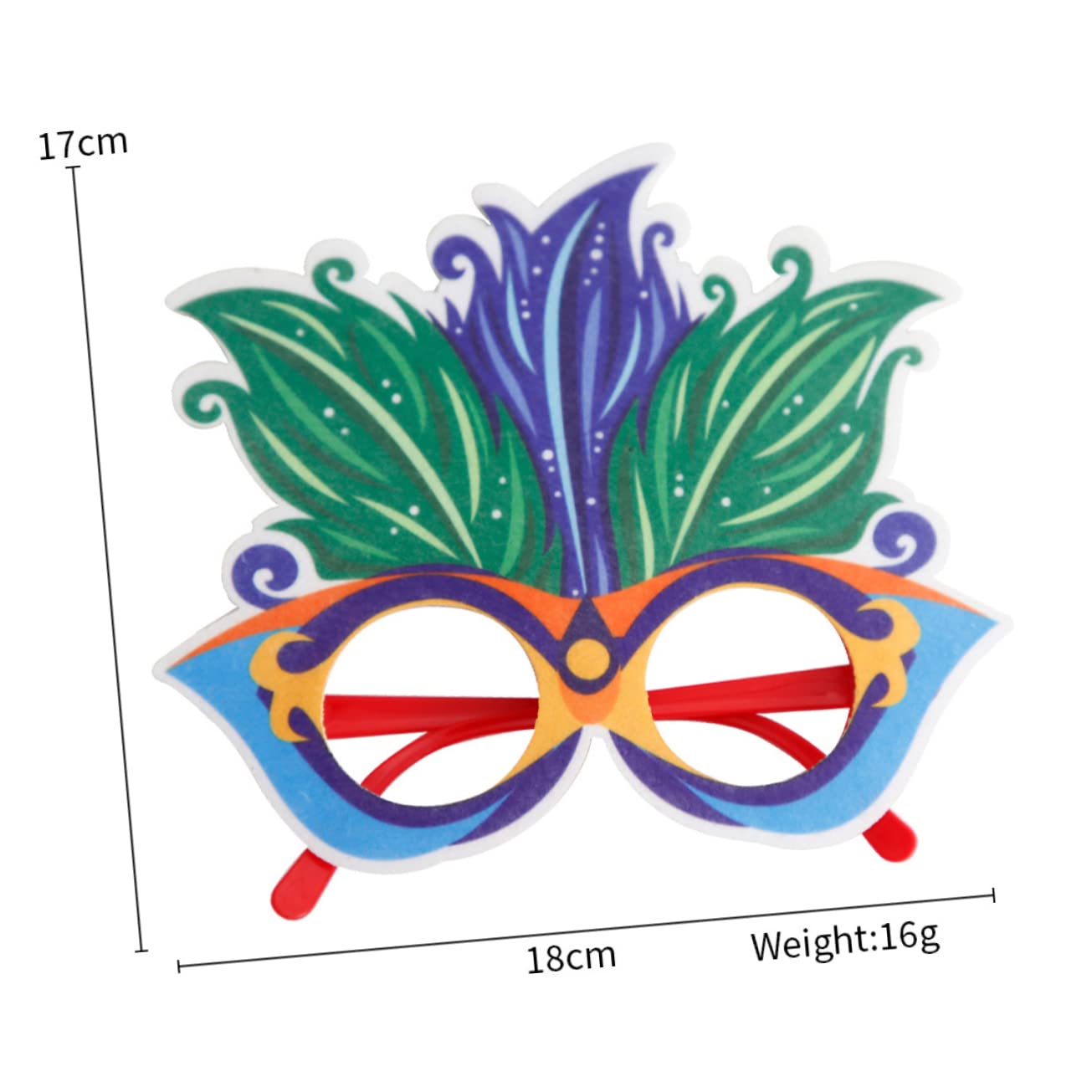 Homoyoyo Funny Glasses Stage Show Glasses Party Supplies 12pcs for Carnival Photo Props