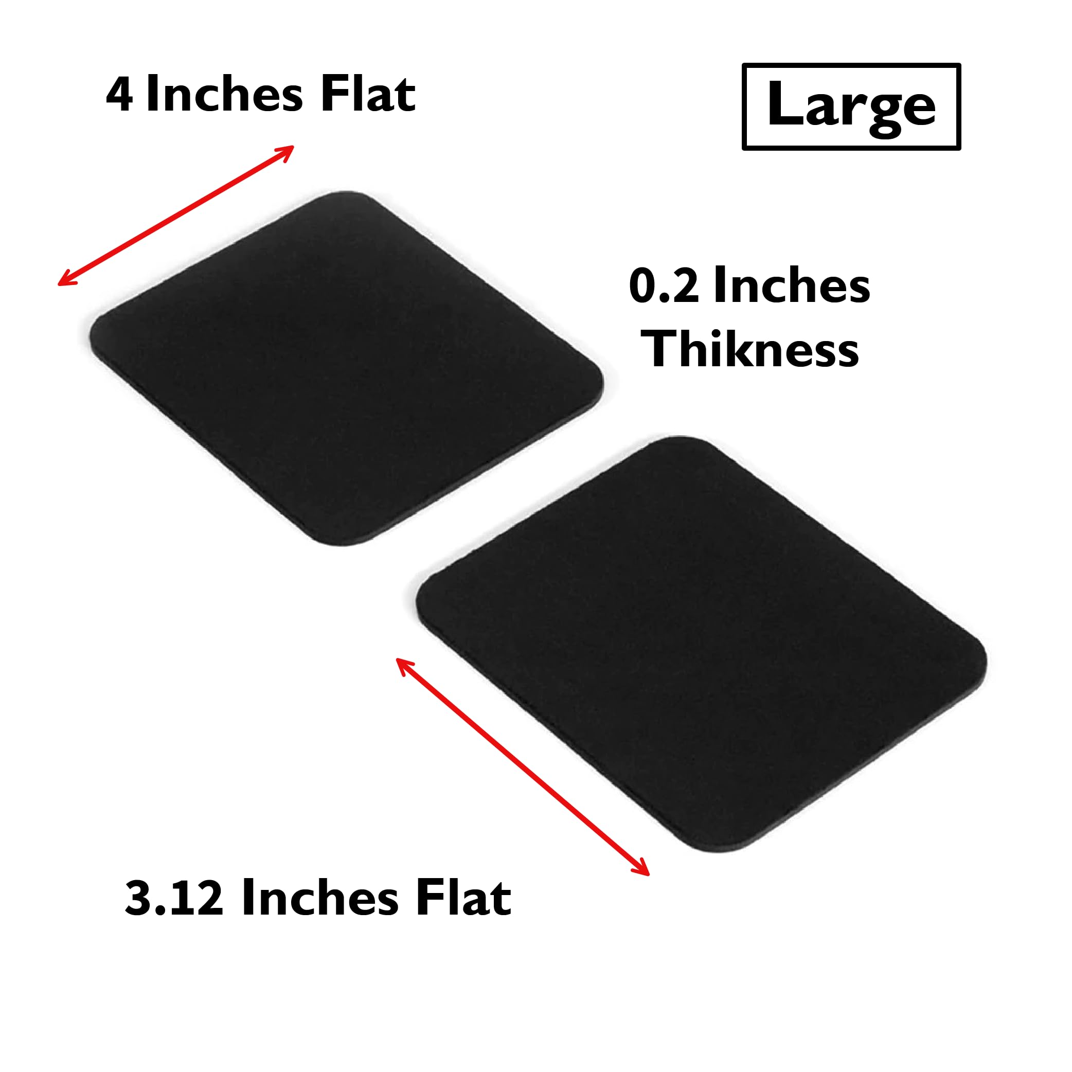 GRIFITI - Reposamuñecas para portátiles y portátiles (silicona para reposicionar y quitar fácilmente mientras viajas (2 grandes de 4 x 3.12 pulgadas)