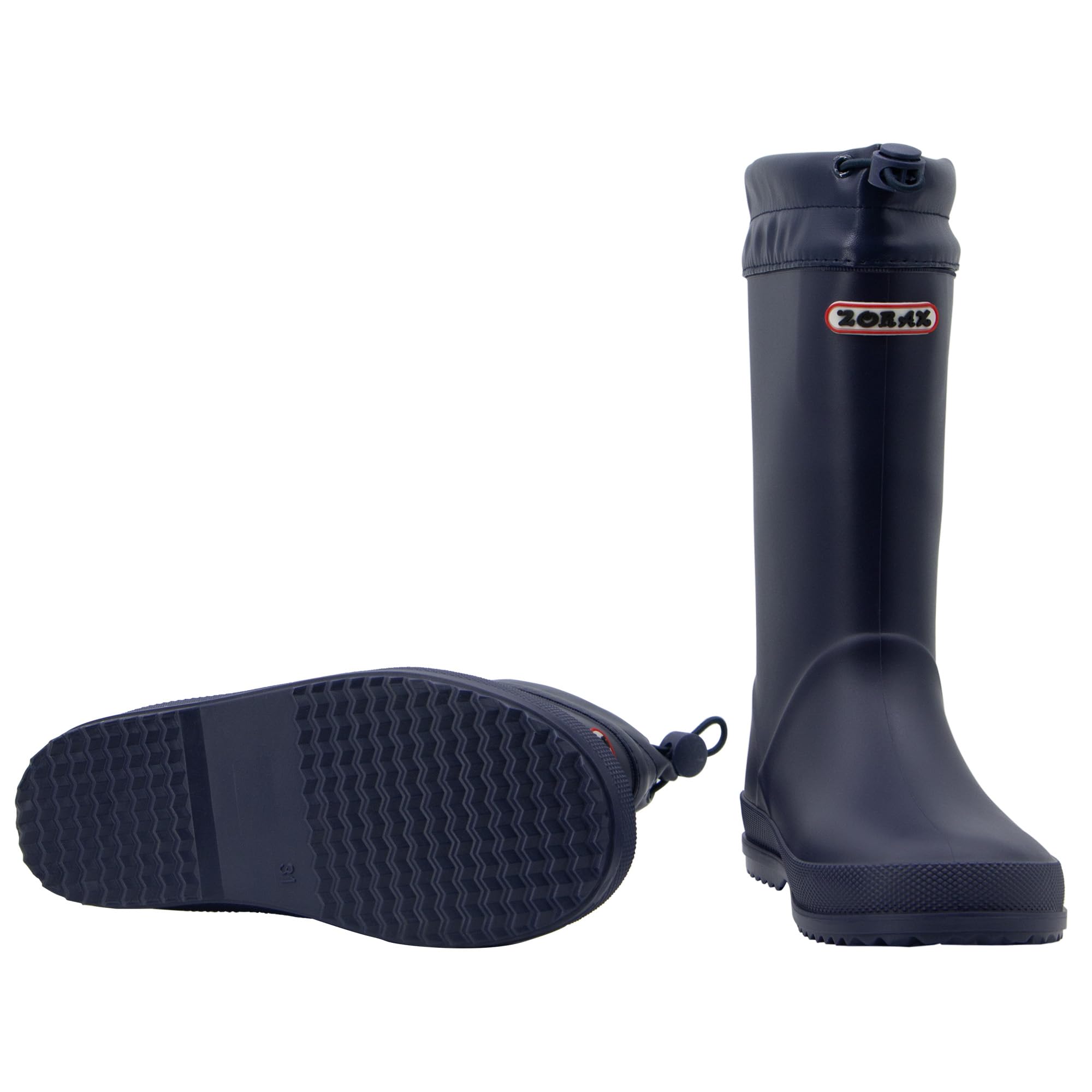 Zorax Stivali di gomma unisex per bambini, con coulisse regolabile