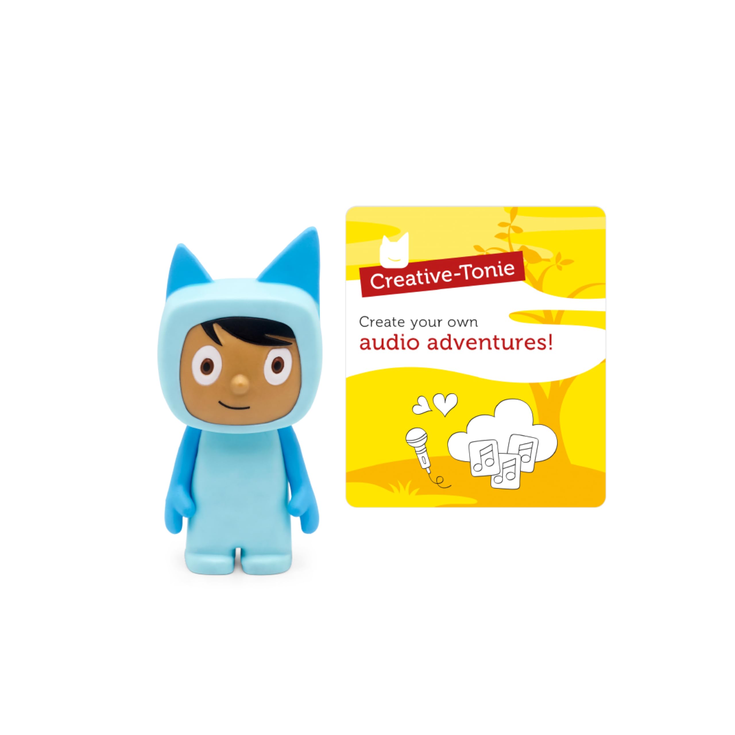 Tonies Creative Audio Character - Record and Upload up to 90 Minutes of Your Own Stories and Songs - Light Blue/Medium