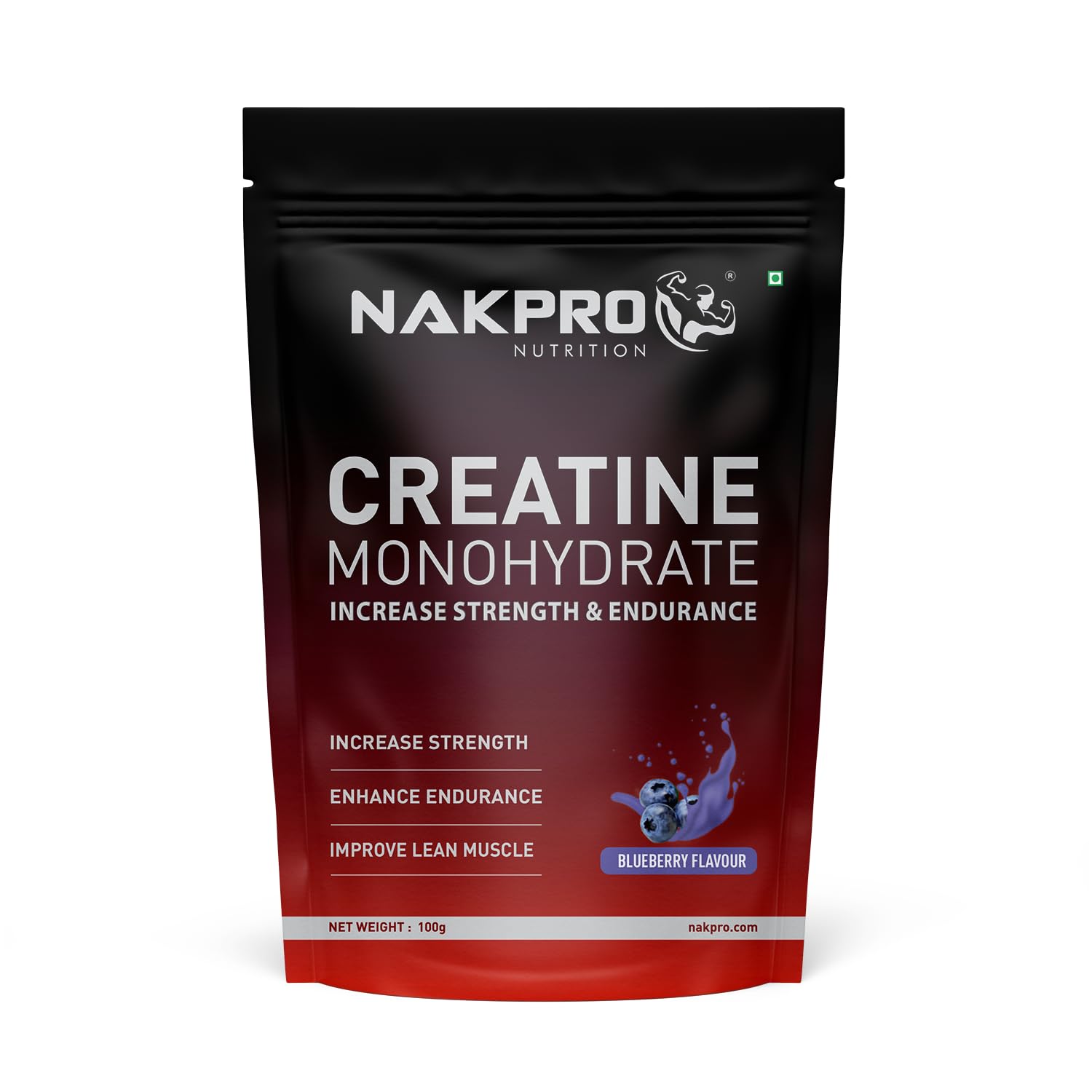 NAKPRO Micronised Creatine Monohydrate Powder 100g, Blueberry | 3g Creatine/Serving | Trustified Certified | Rapid Absorption Pre/Post Workout Supplement for Muscle Repair & Recovery (B0CWVF3VN9) Amazon Price History, Amazon Price Tracker
