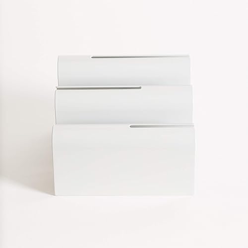 Miniatura 2 de U Brands Clasificador de letras de metal, accesorio de escritorio, colección Arc, gris