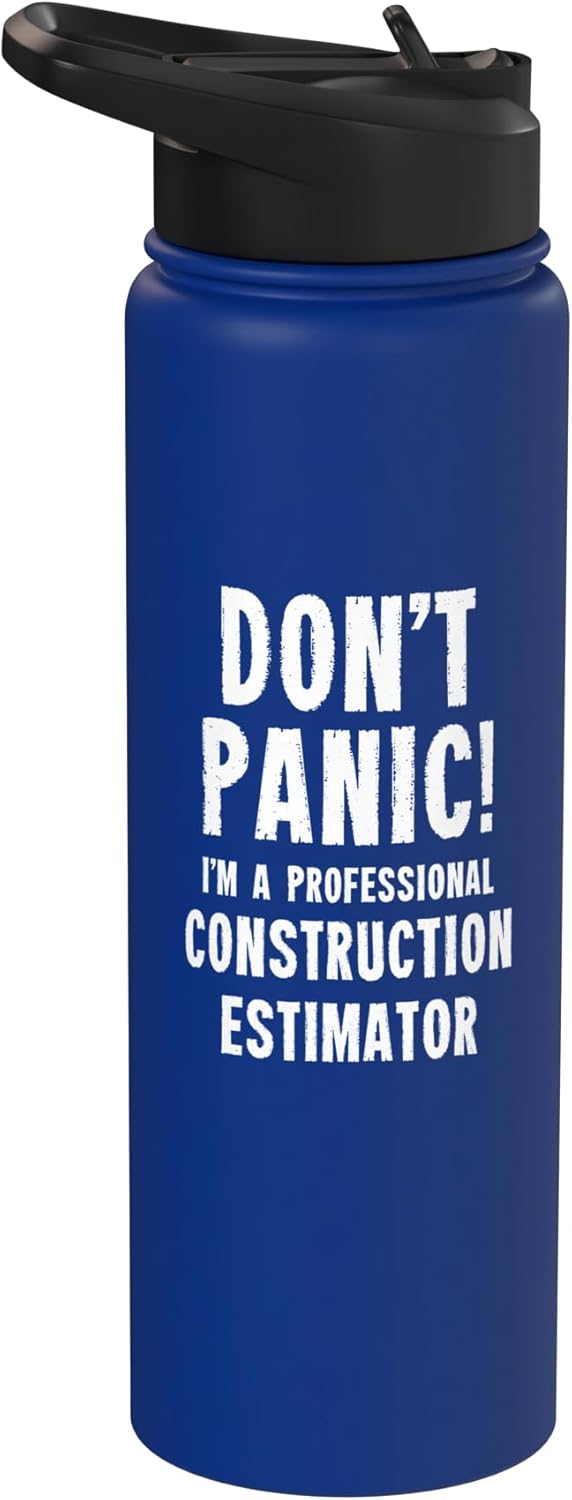 Construction Estimator Stainless Steel Insulated Water Bottle