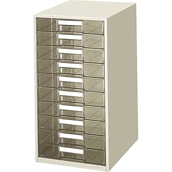 コクヨ レターケース透明プラスチック引出しタイプB4タテ浅型10段 61oNpXE+72L.jpg_BO30,255,255,