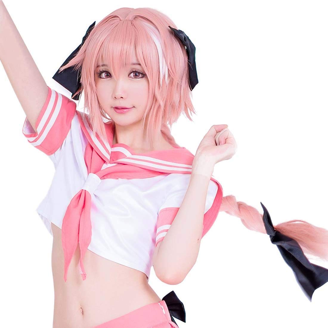 Amazon.co.jp: ウイッグ＋セーラー服 Fate アストルフォ コスプレ 衣装