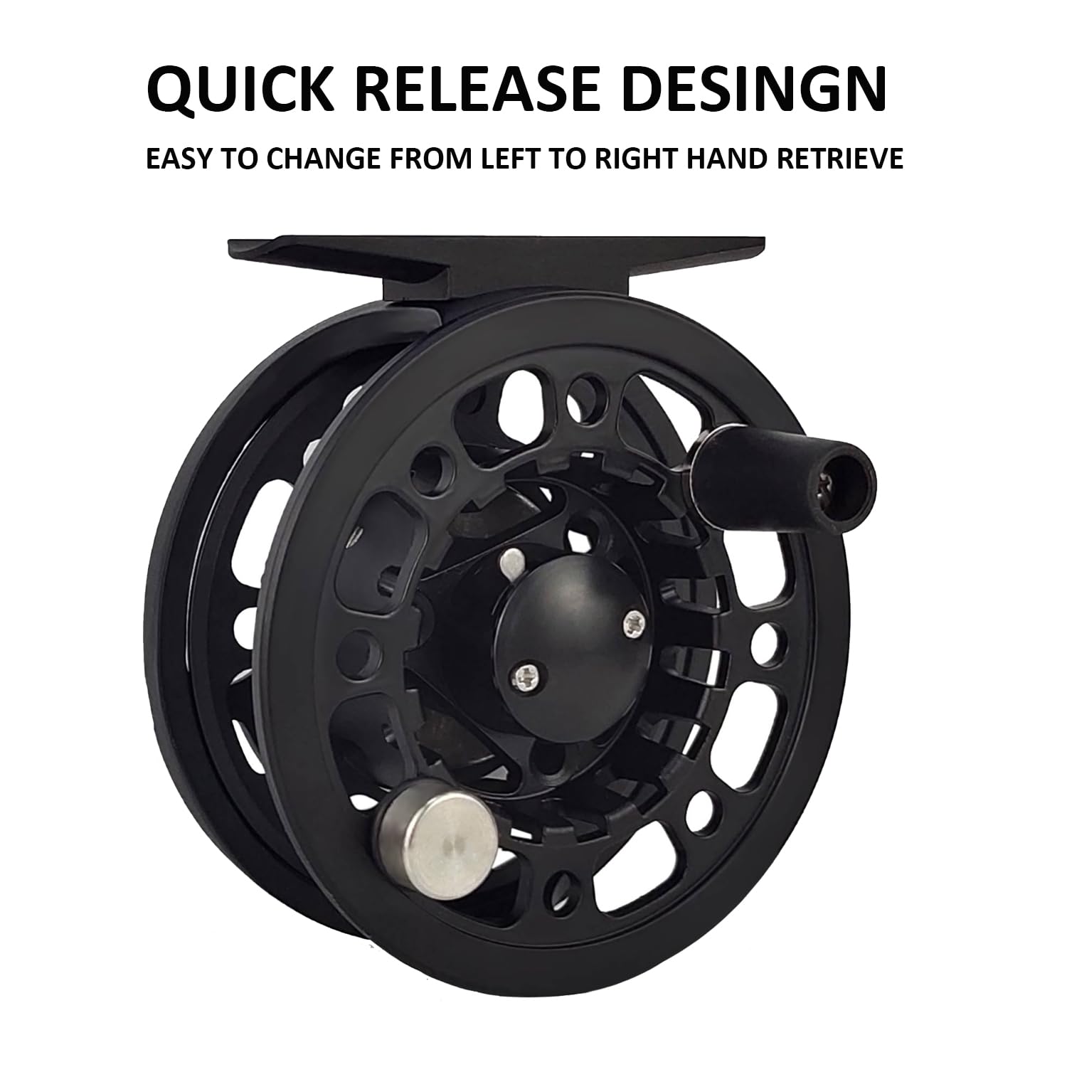Aventik DJ Fly Reel 3/5 5/7 7/9 Super Large Arbor Fly Fishing Reel Fresh Water and Salt Water Aluminum Fly Reel Three Colors to Choose