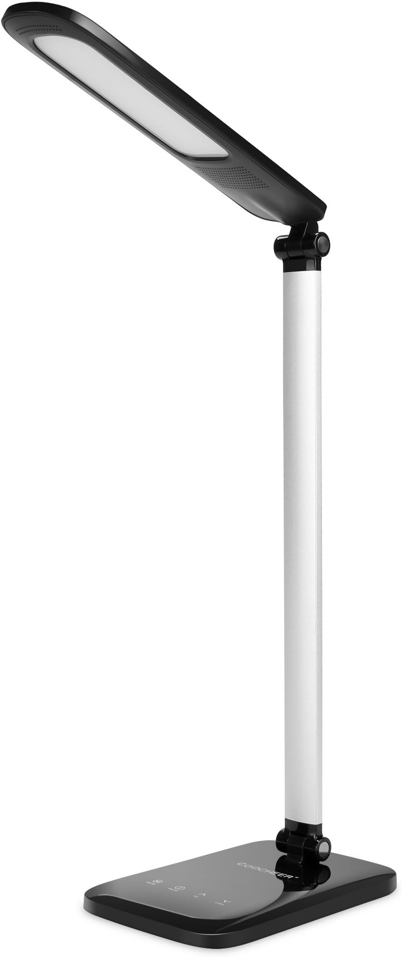Coocheer LED Desk Lamp Adjustable Flexible Neck, Dimmable, Touch Sensitive with 5V/2A USB Charging Port, 4 Lighting Modes, 5 Level Dimmer