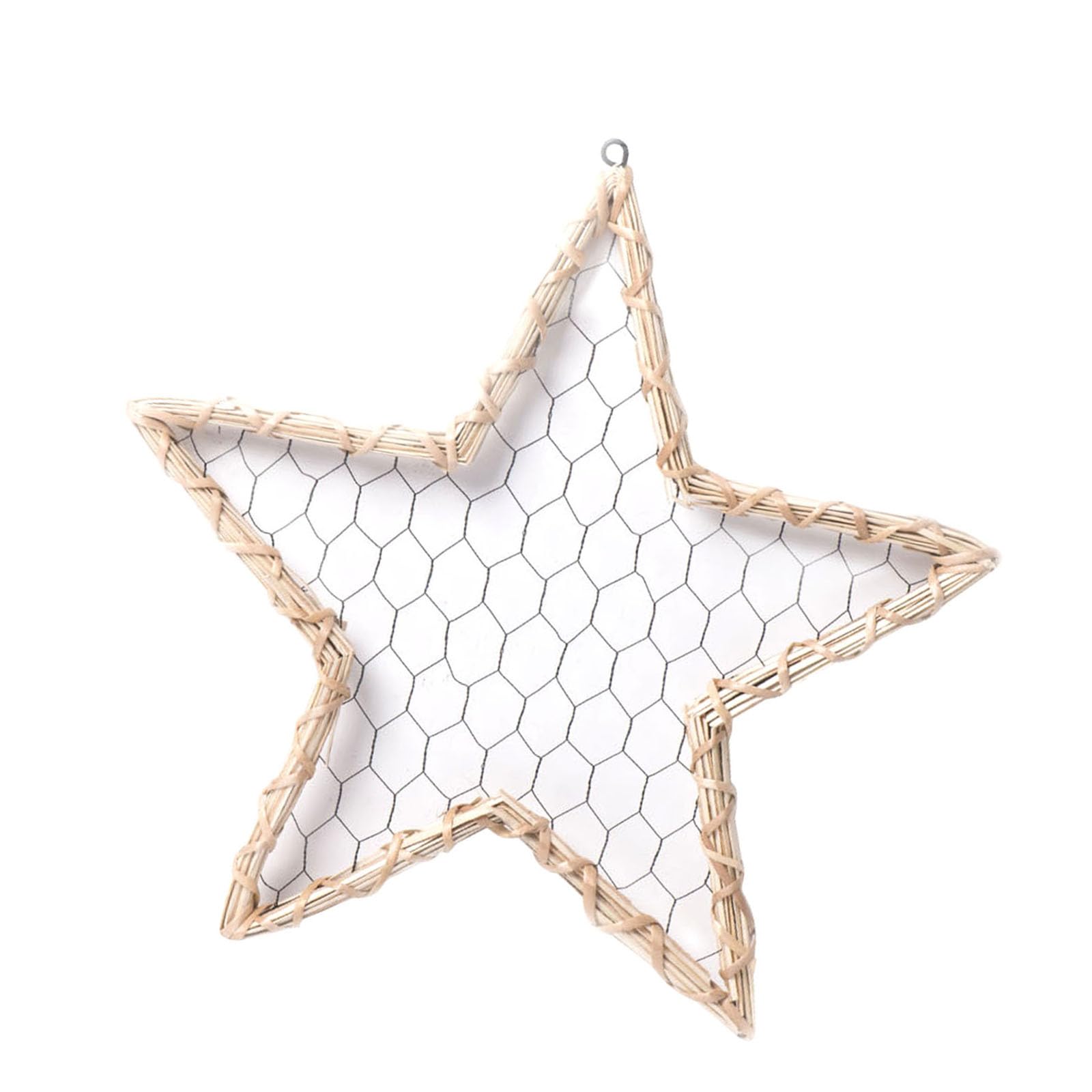 carotoe Rattans Star Frames Wickers Picture Display for 4x6 Photos, Adds Charm to Any Room Rattans Photo Holder