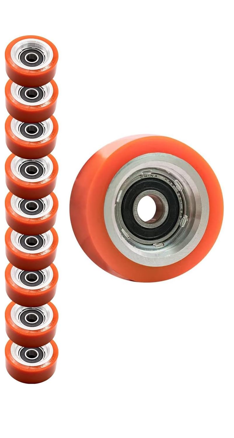 70298701P Kit de rodillos y sellos para rodamientos de rodillos de soporte de secadora Speed Queen Alliance/IPSO/Huebsch 70568201, AP6240652, 70052601, 70052601P (10 piezas)