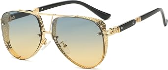 JOLLYNOVA Adjustable Tint Sunglasses, 1-9 Gears Nightshift Glasses Retro Round Polarized Dimming Glasses ND Filter Lenses